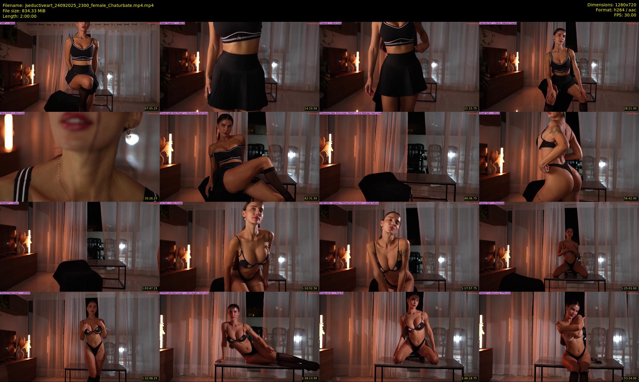 jseductiveart — 120 minute Chaturbate female cam show recording, 720p, Sep 24, 2025