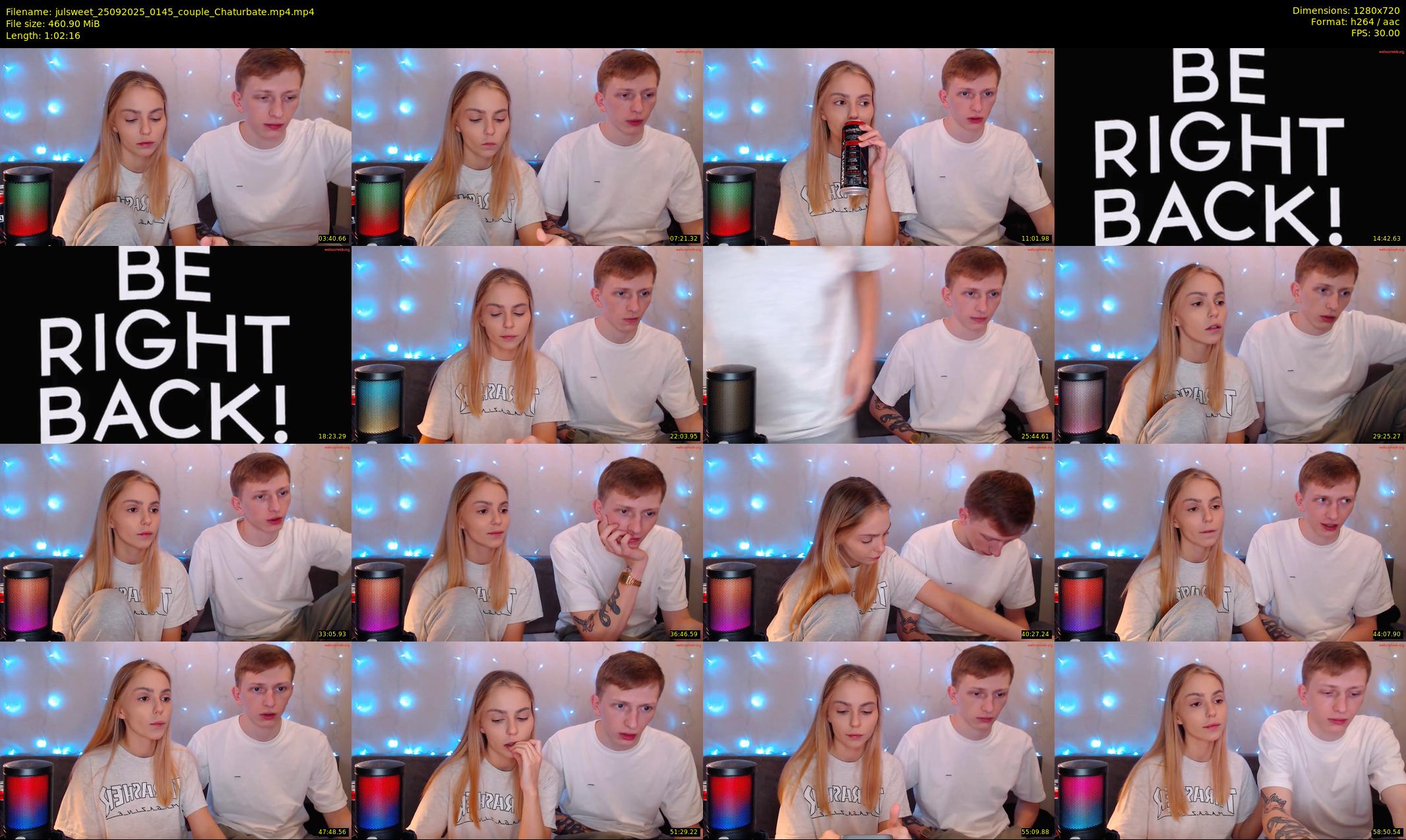 julsweet — 63 minute Chaturbate male cam show recording, 720p, Sep 25, 2025