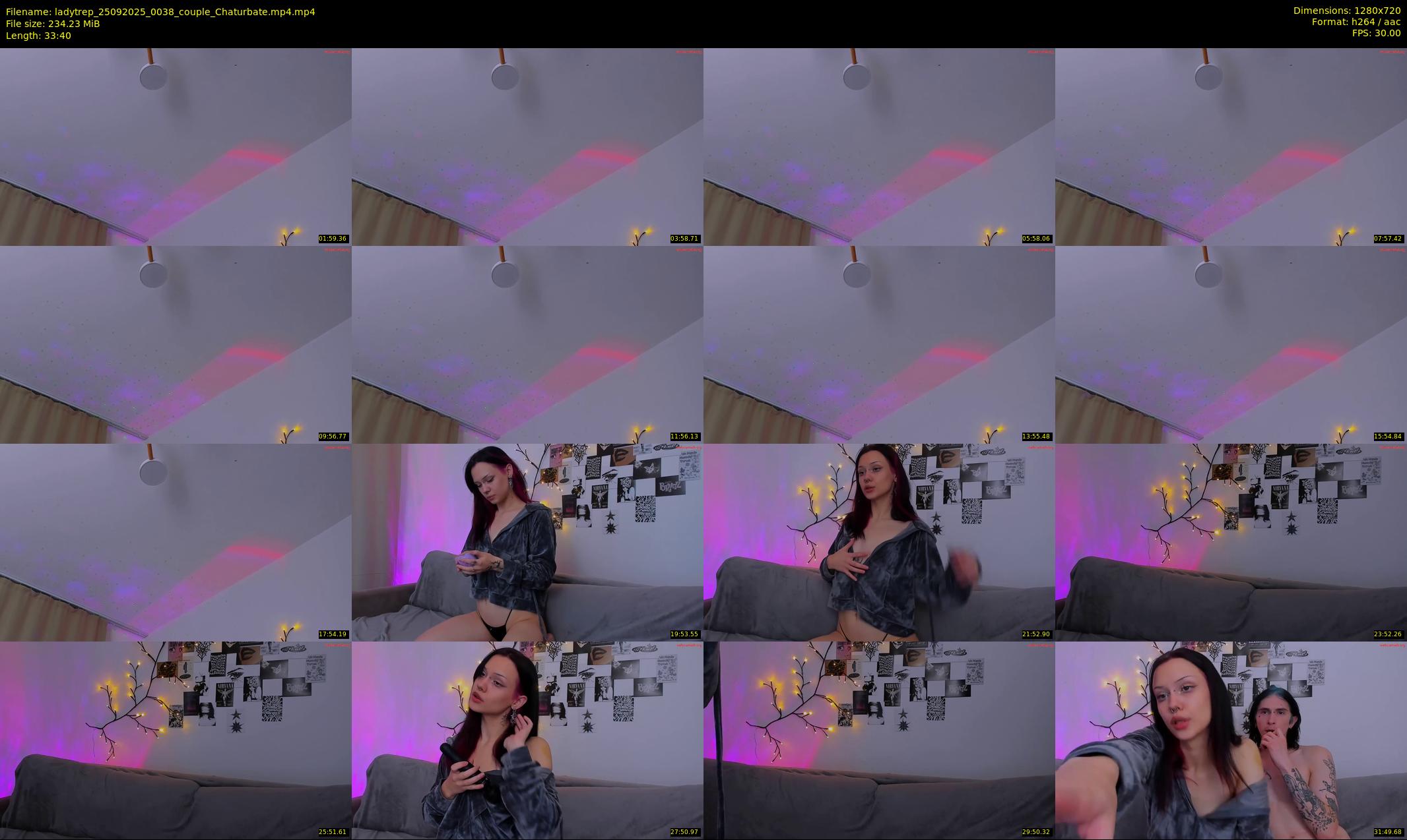 ladytrep — 34 minute Chaturbate couple cam show recording, 720p, Sep 25, 2025