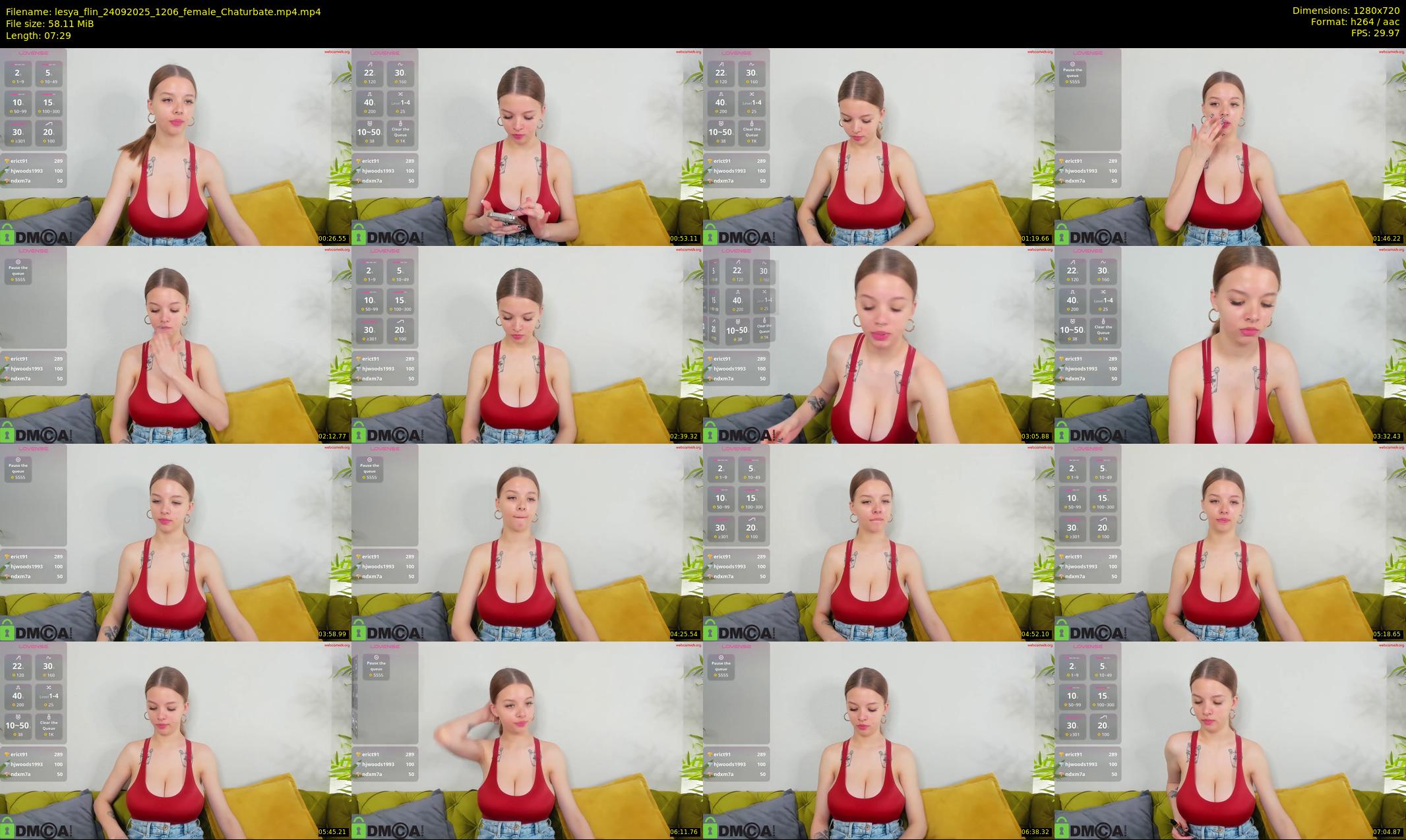 lesya_flin — 8 minute Chaturbate female cam show recording, 720p, Sep 24, 2025