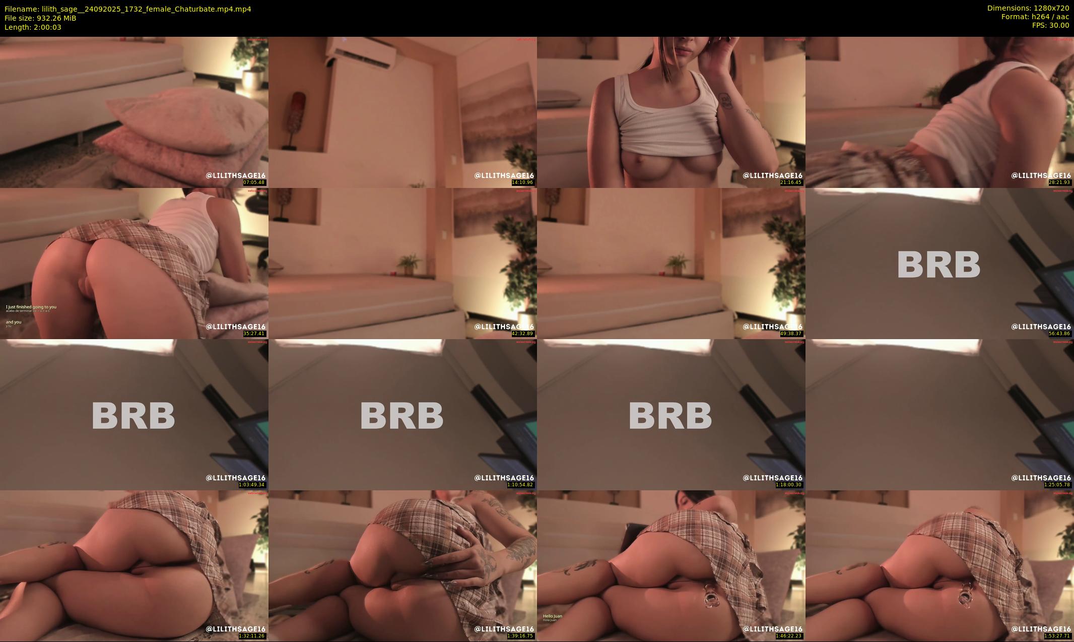 lilith_sage_ — 121 minute Chaturbate female cam show recording, 720p, Sep 24, 2025