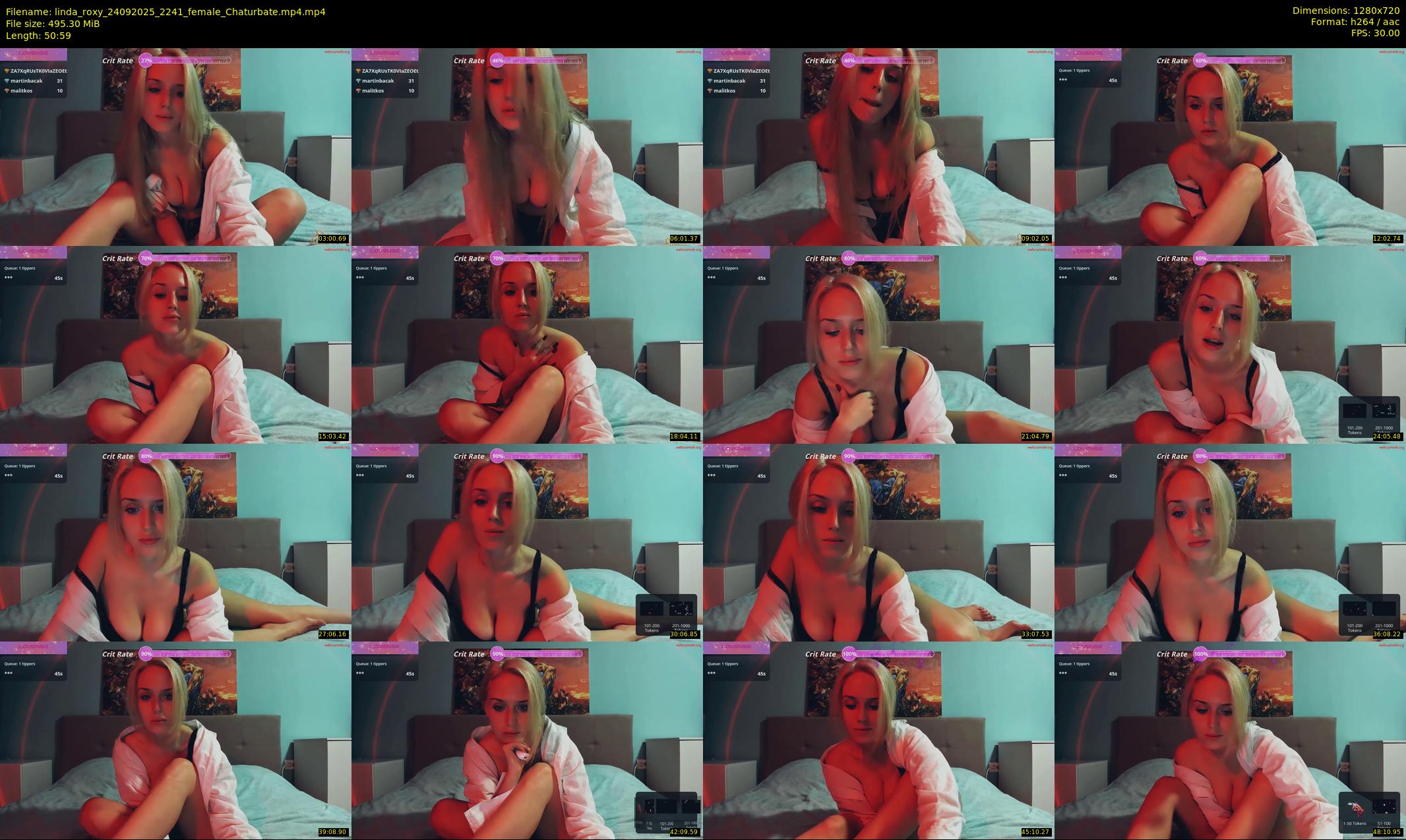 linda_roxy — 51 minute Chaturbate female cam show recording, 720p, Sep 24, 2025
