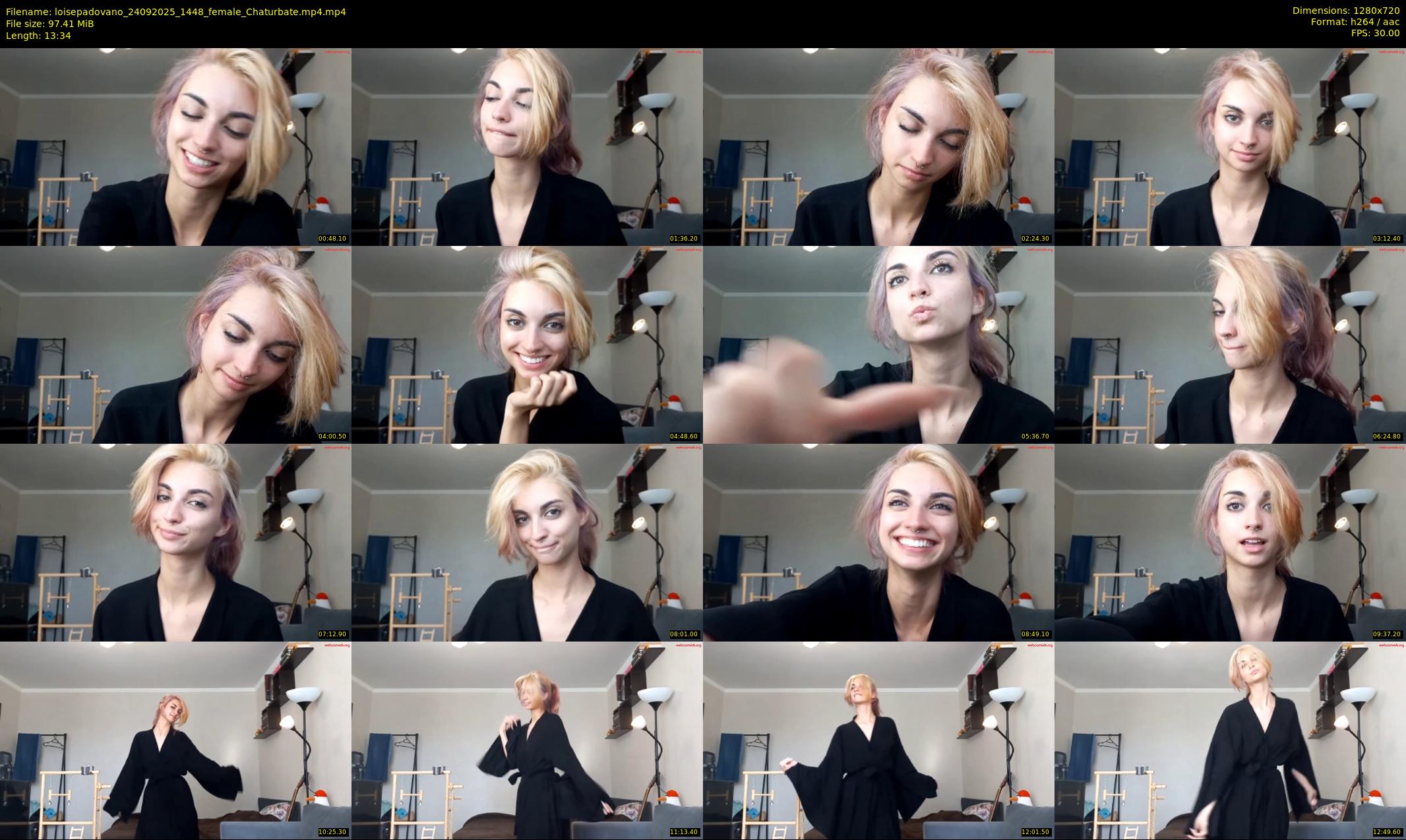 loisepadovano — 14 minute Chaturbate female cam show recording, 720p, Sep 24, 2025