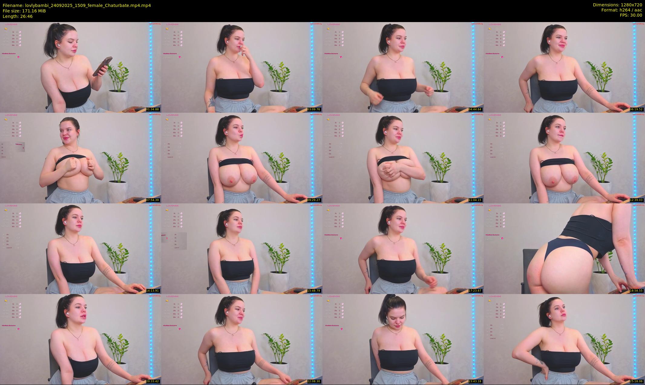 lovlybambi — 27 minute Chaturbate female cam show recording, 720p, Sep 24, 2025