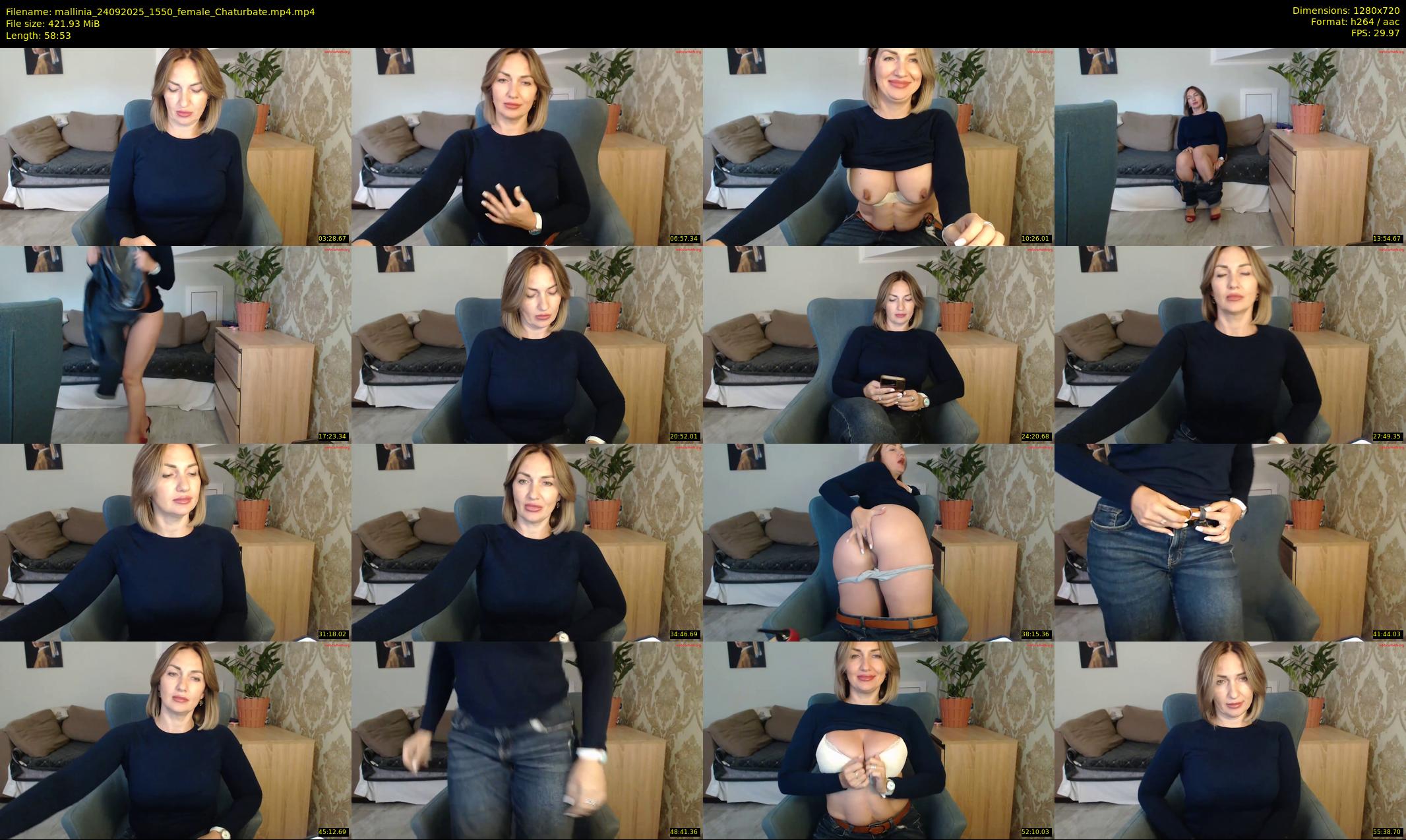 mallinia — 59 minute Chaturbate female cam show recording, 720p, Sep 24, 2025