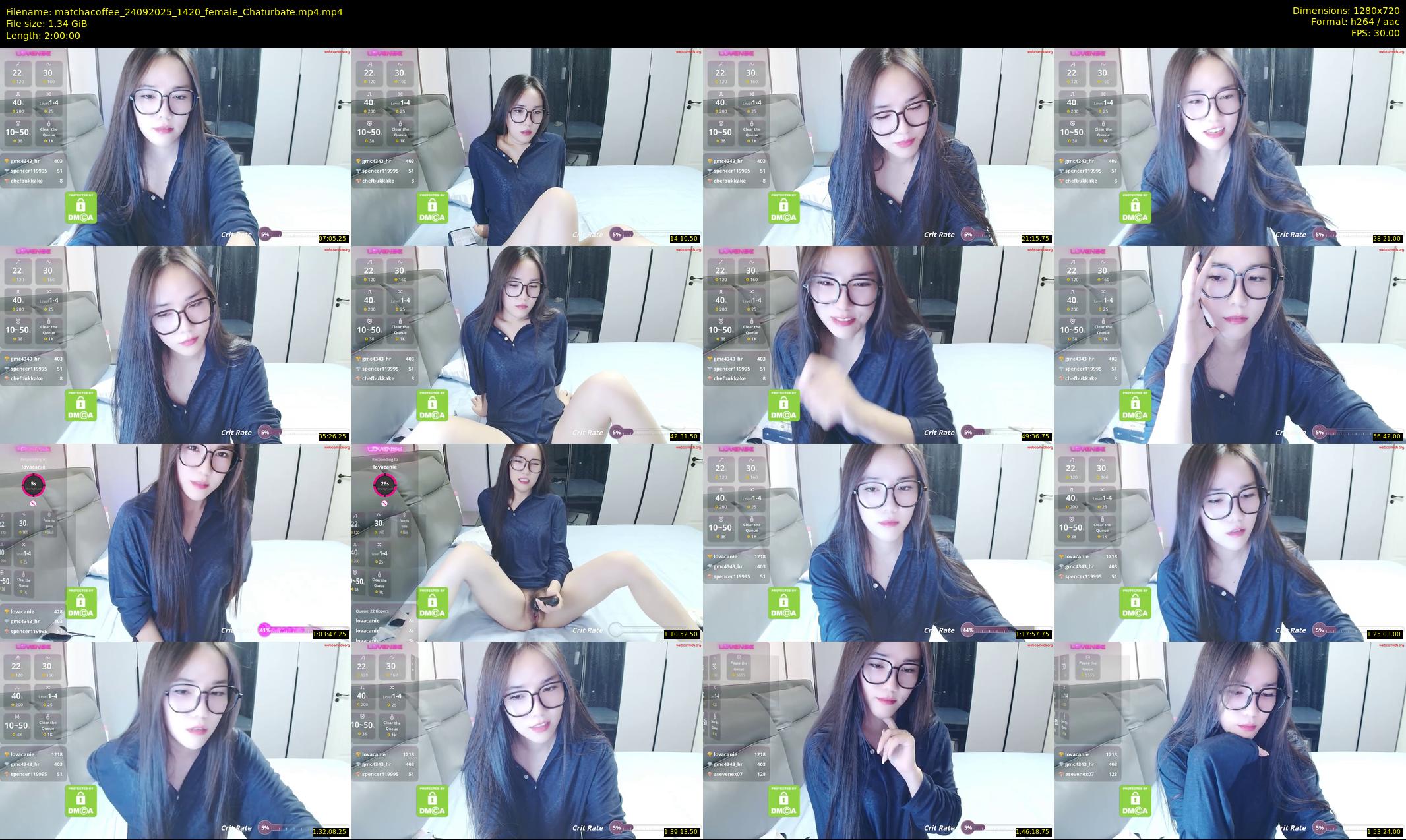 matchacoffee — 120 minute Chaturbate female cam show recording, 720p, Sep 24, 2025