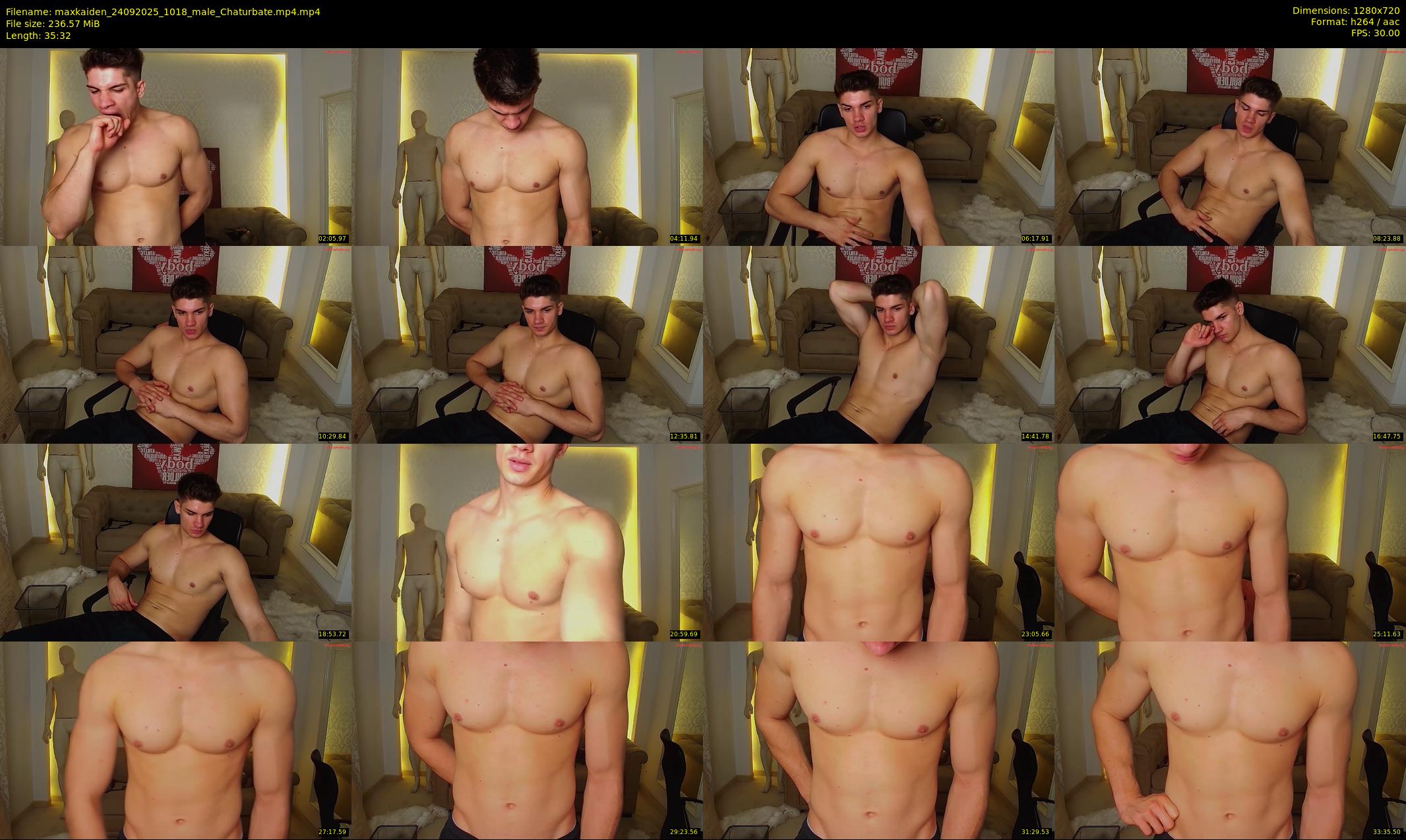 maxkaiden — 36 minute Chaturbate male cam show recording, 720p, Sep 24, 2025