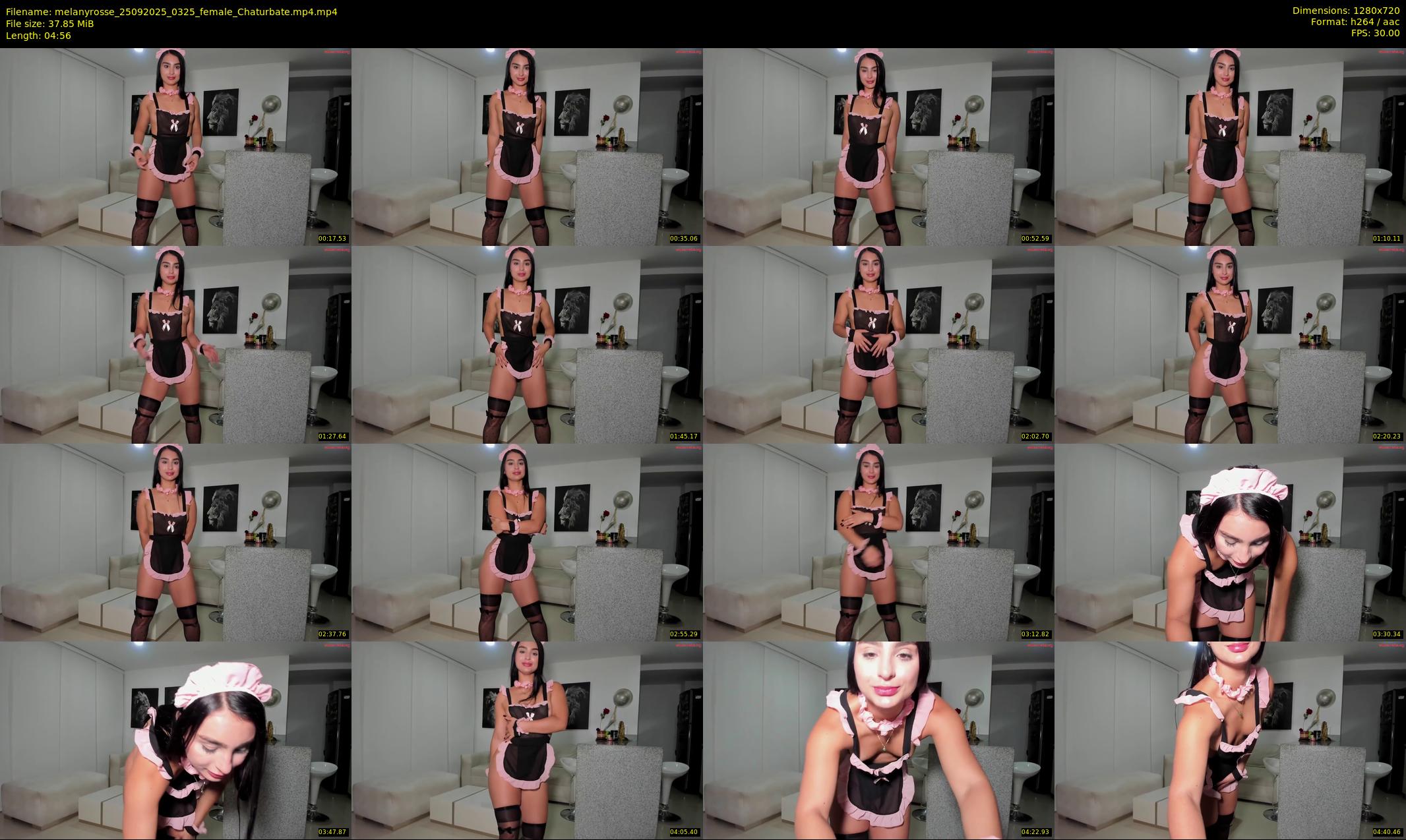 melanyrosse — 5 minute Chaturbate female cam show recording, 720p, Sep 25, 2025