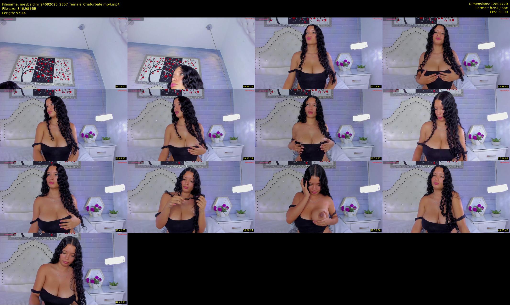 meybaldini — 58 minute Chaturbate female cam show recording, 720p, Sep 24, 2025