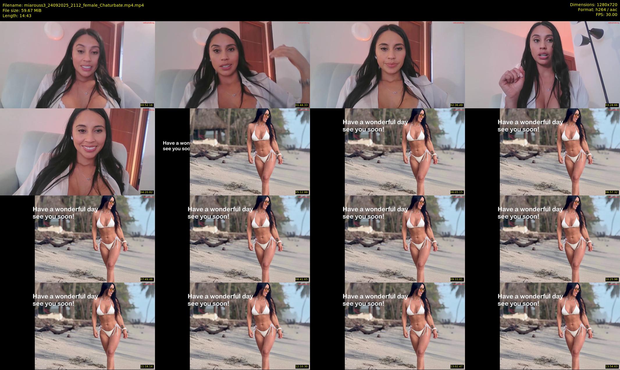 miarouss3 — 15 minute Chaturbate female cam show recording, 720p, Sep 24, 2025