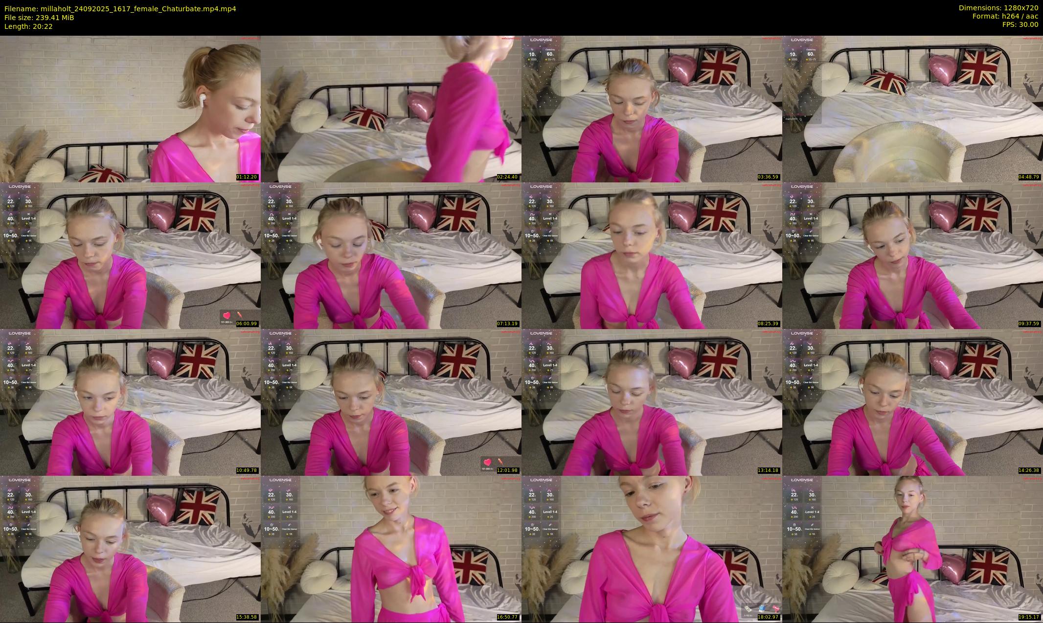 millaholt — 21 minute Chaturbate female cam show recording, 720p, Sep 24, 2025