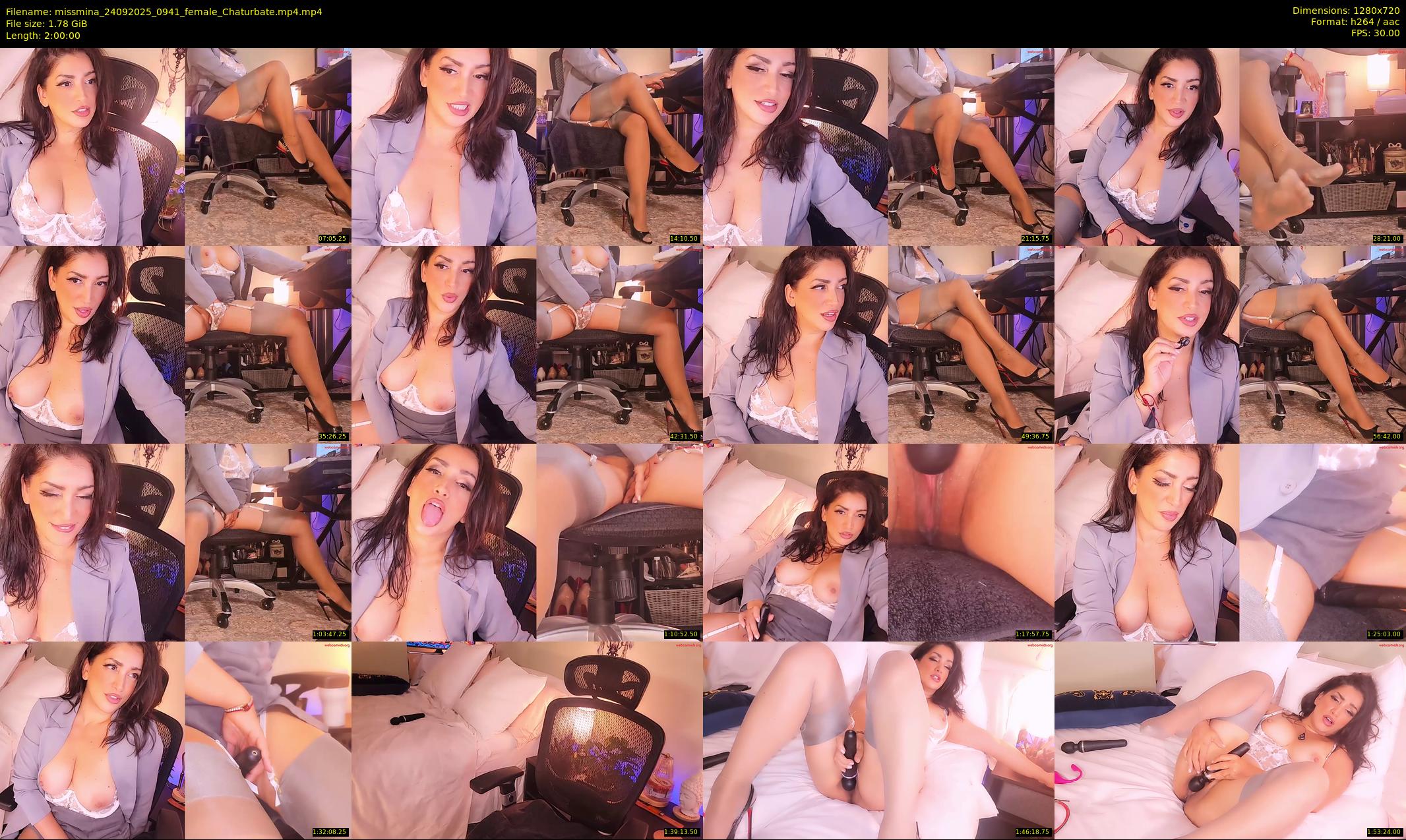 missmina — 120 minute Chaturbate female cam show recording, 720p, Sep 24, 2025