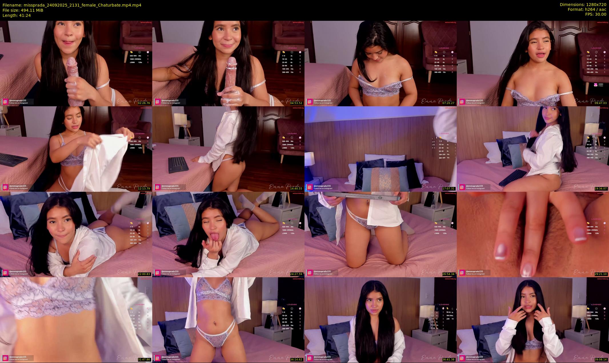 missprada — 42 minute Chaturbate female cam show recording, 720p, Sep 24, 2025