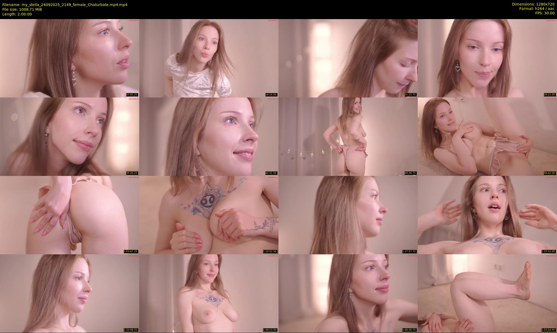 my_stella — 120 minute Chaturbate female cam show recording, 720p, Sep 24, 2025