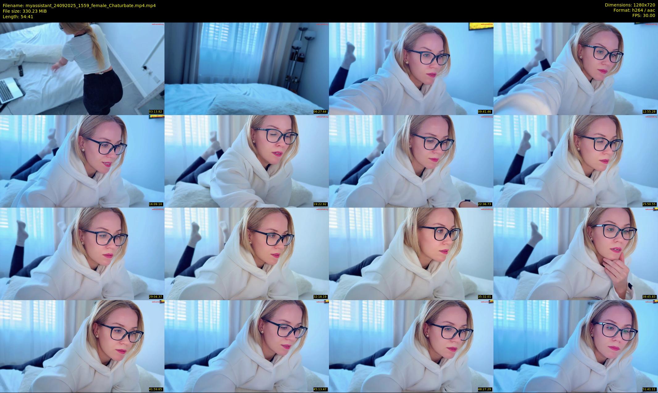 myassistant — 55 minute Chaturbate female cam show recording, 720p, Sep 24, 2025