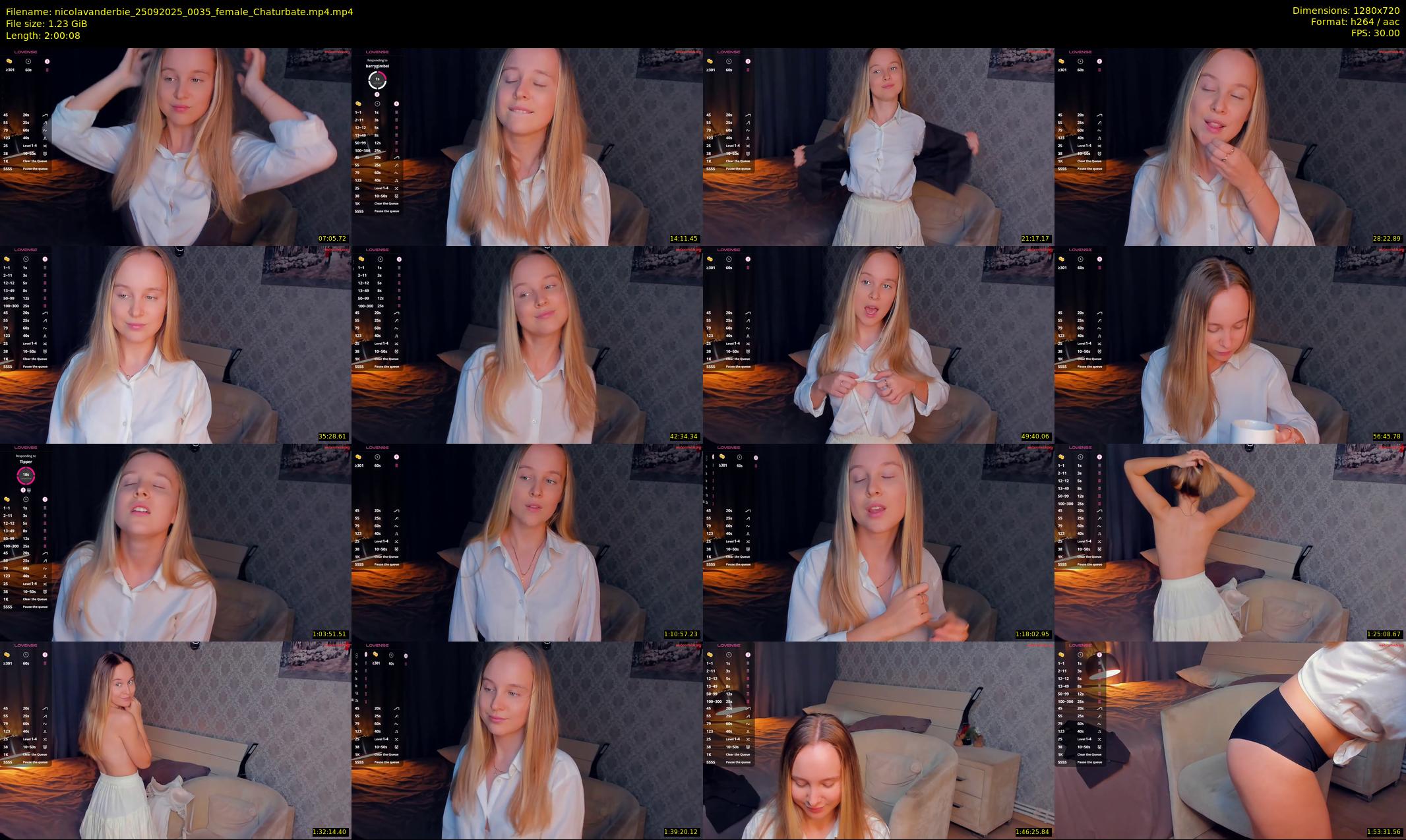 nicolavanderbie — 121 minute Chaturbate female cam show recording, 720p, Sep 25, 2025
