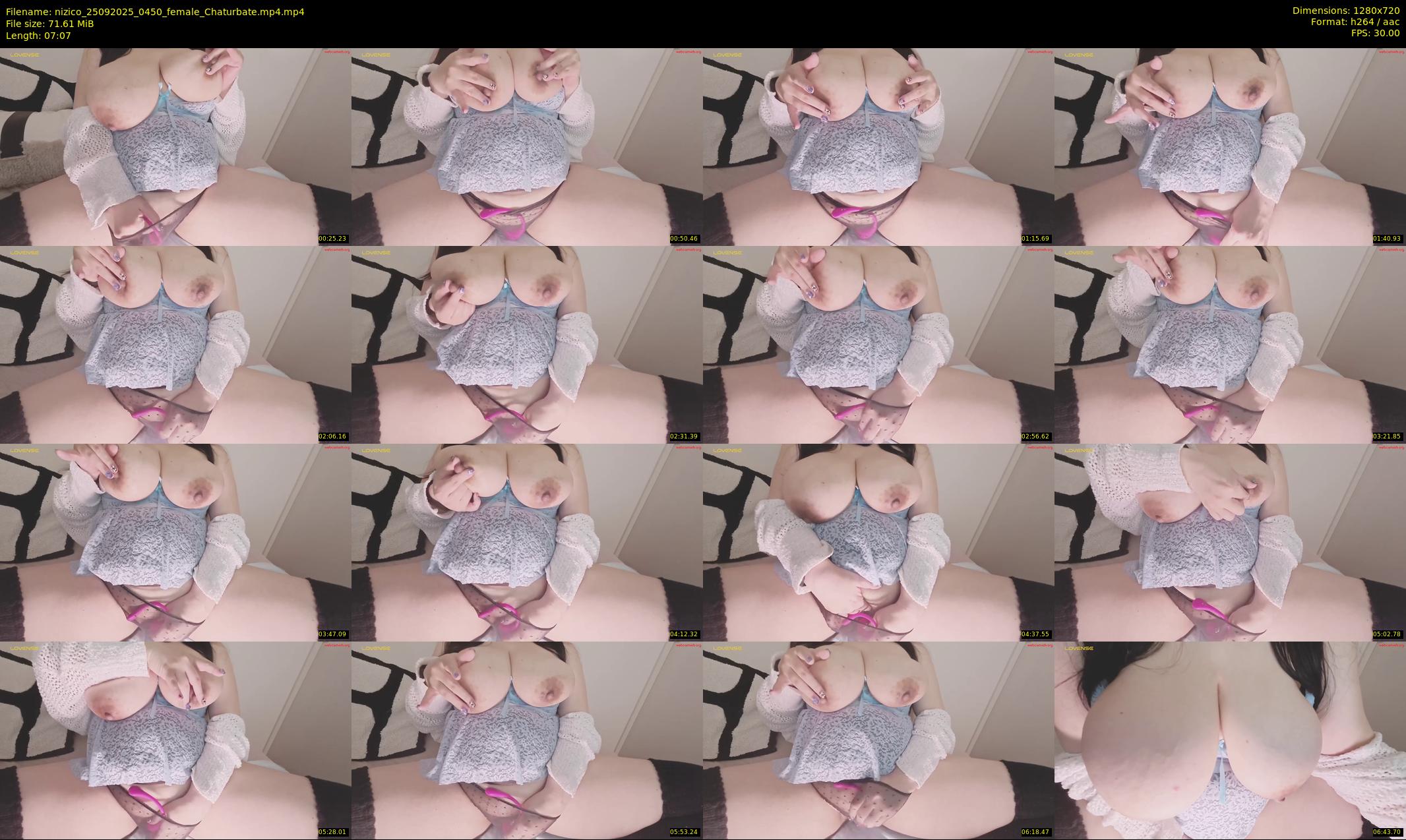 nizico — 8 minute Chaturbate female cam show recording, 720p, Sep 25, 2025