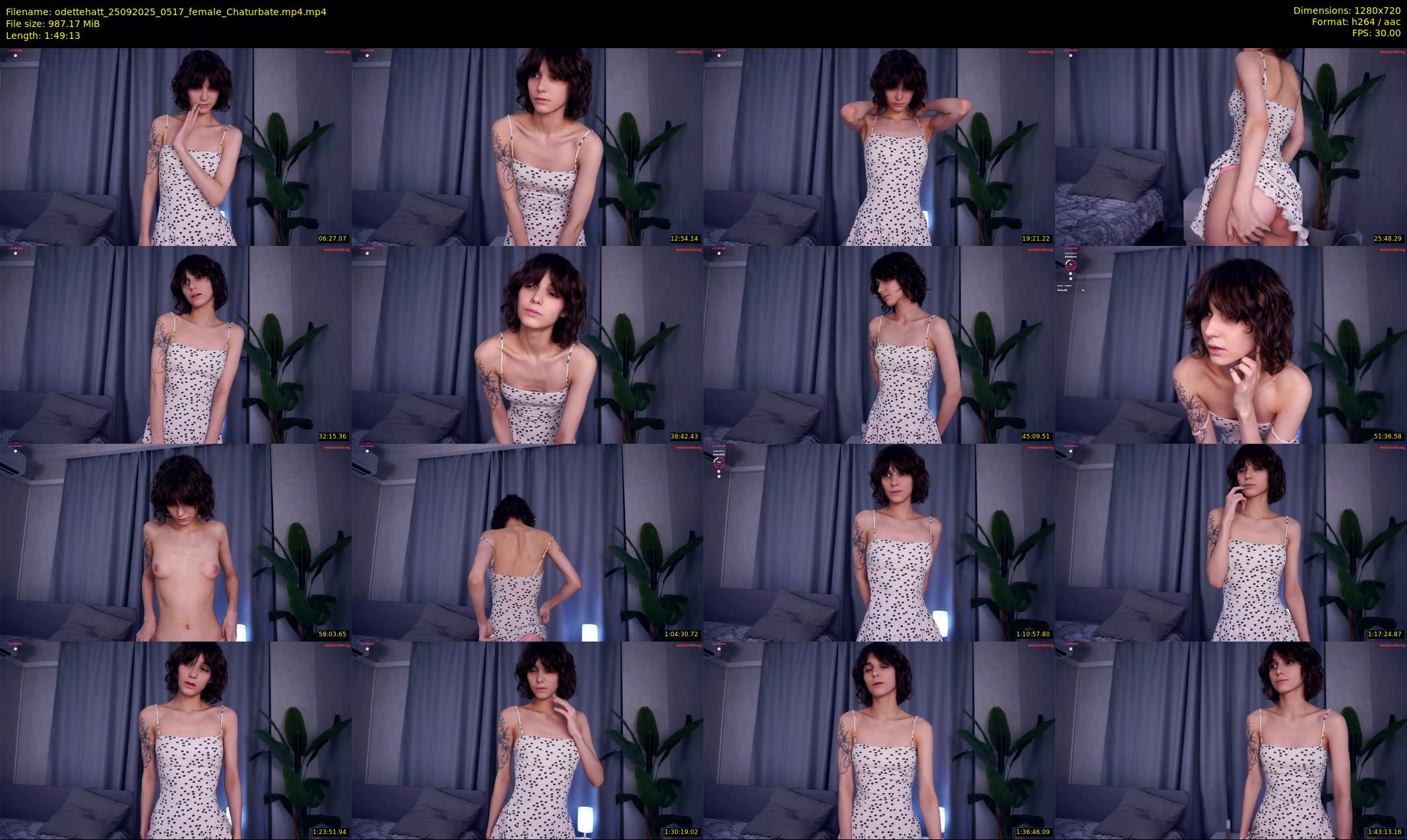 odettehatt — 110 minute Chaturbate female cam show recording, 720p, Sep 25, 2025