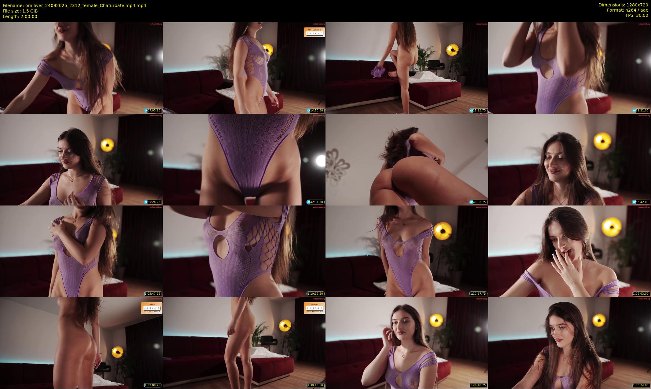 omiliver — 120 minute Chaturbate female cam show recording, 720p, Sep 24, 2025