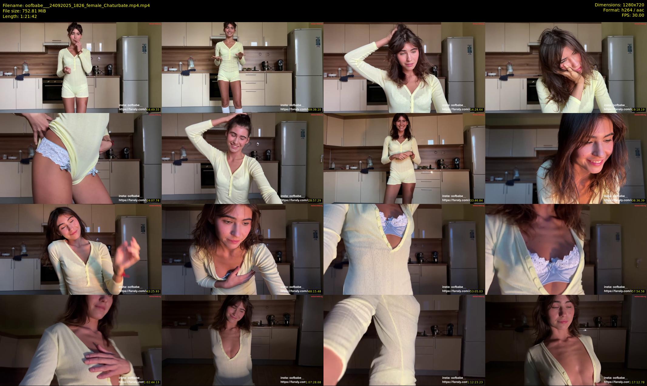 oofbabe__ — 82 minute Chaturbate female cam show recording, 720p, Sep 24, 2025
