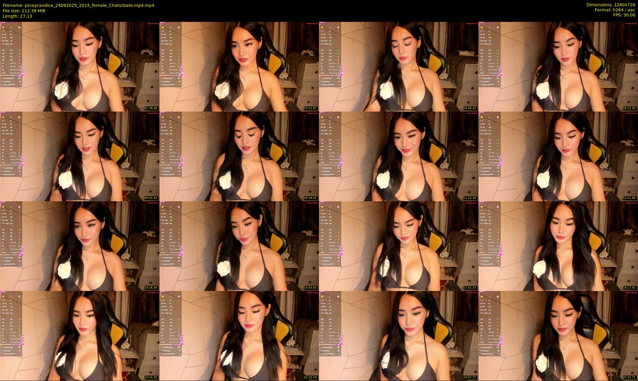 pinaycandice — 28 minute Chaturbate female cam show recording, 720p, Sep 24, 2025