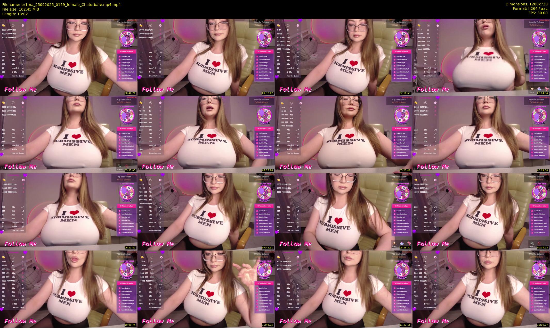 pr1ma — 14 minute Chaturbate female cam show recording, 720p, Sep 25, 2025