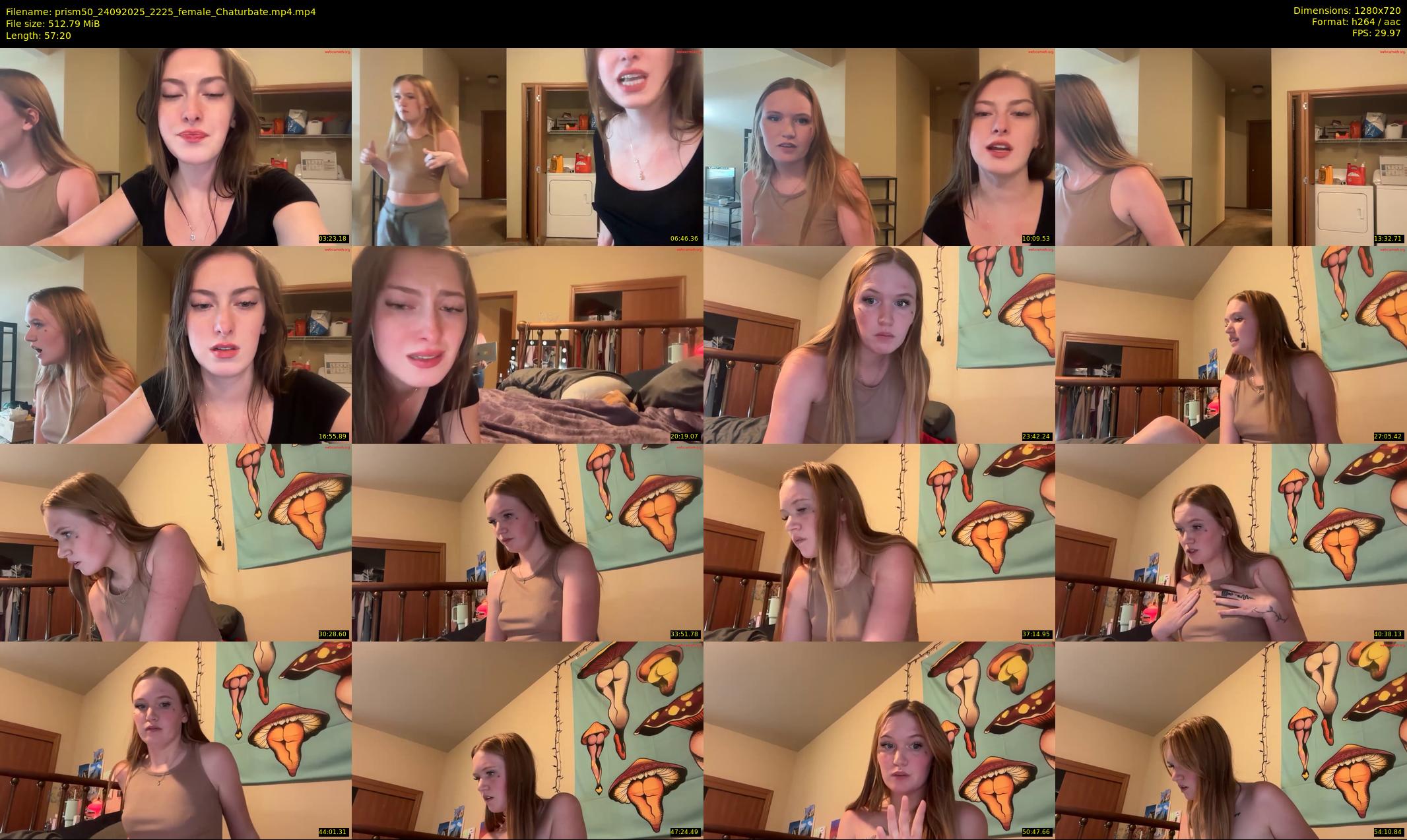 prism50 — 58 minute Chaturbate female cam show recording, 720p, Sep 24, 2025