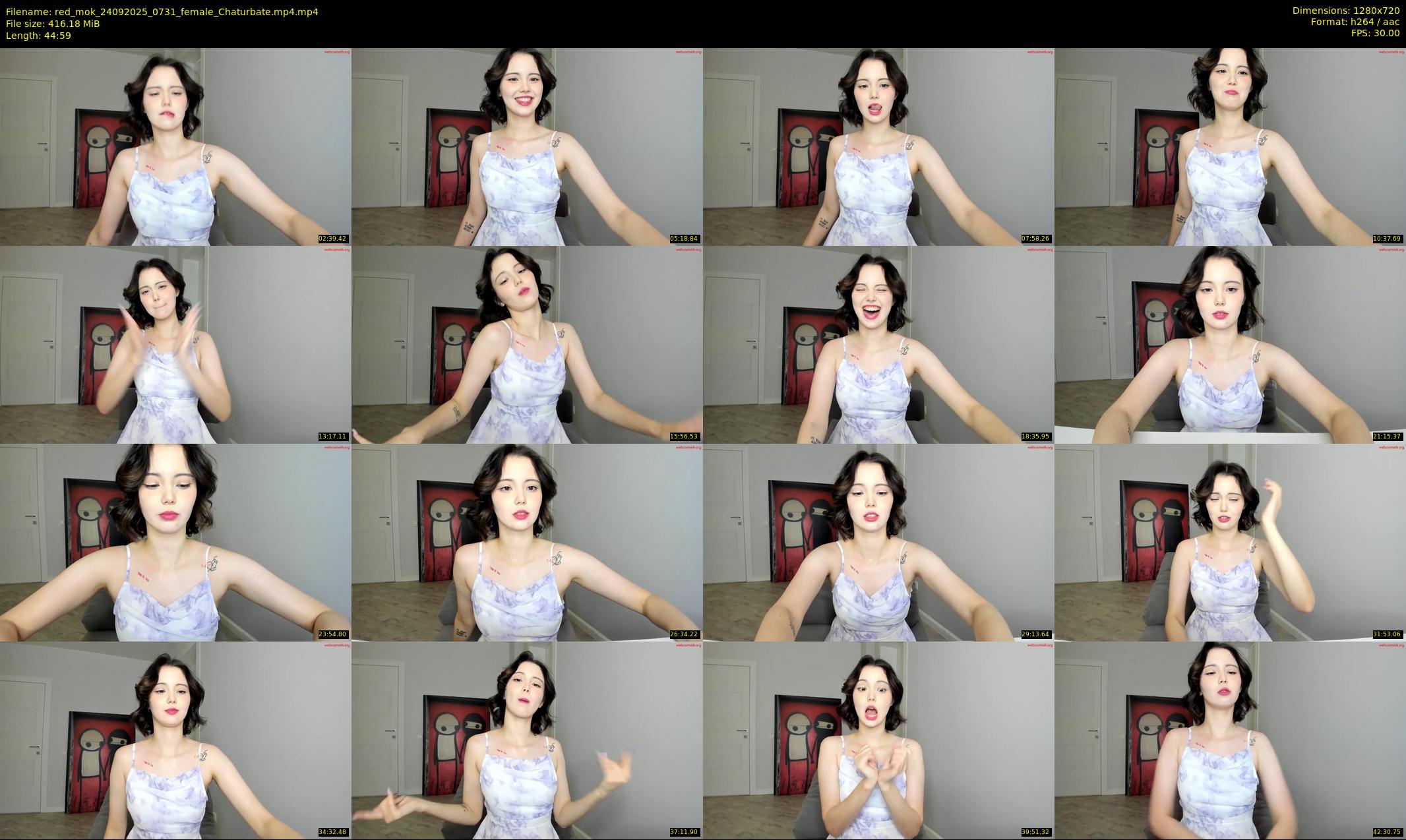 red_mok — 45 minute Chaturbate female cam show recording, 720p, Sep 24, 2025