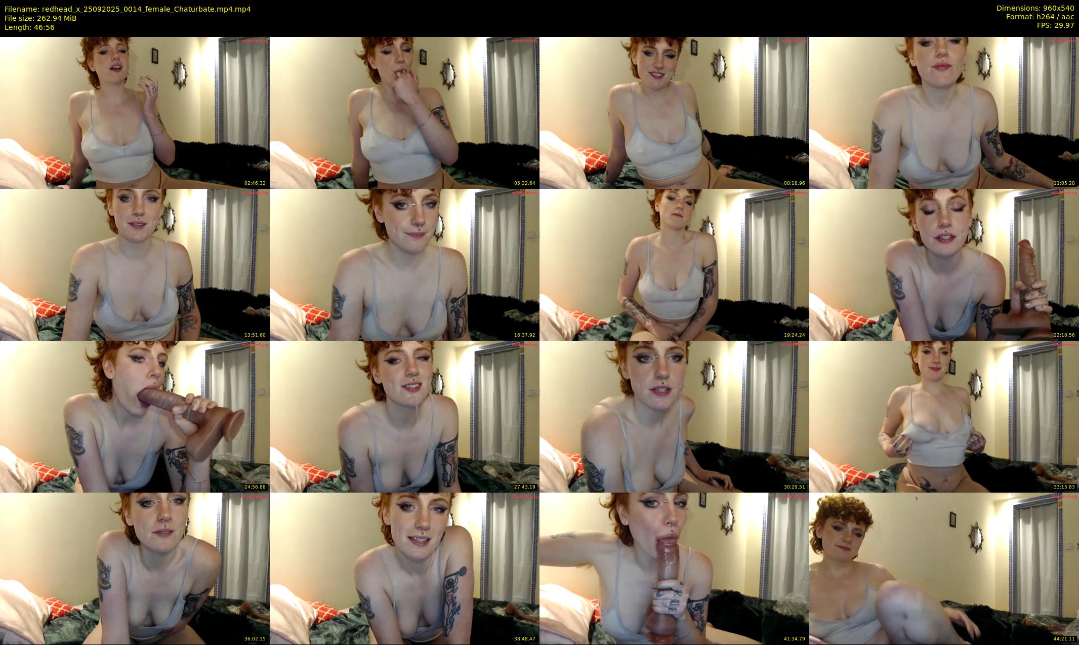 redhead_x — 47 minute Chaturbate female cam show recording, 480p, Sep 25, 2025