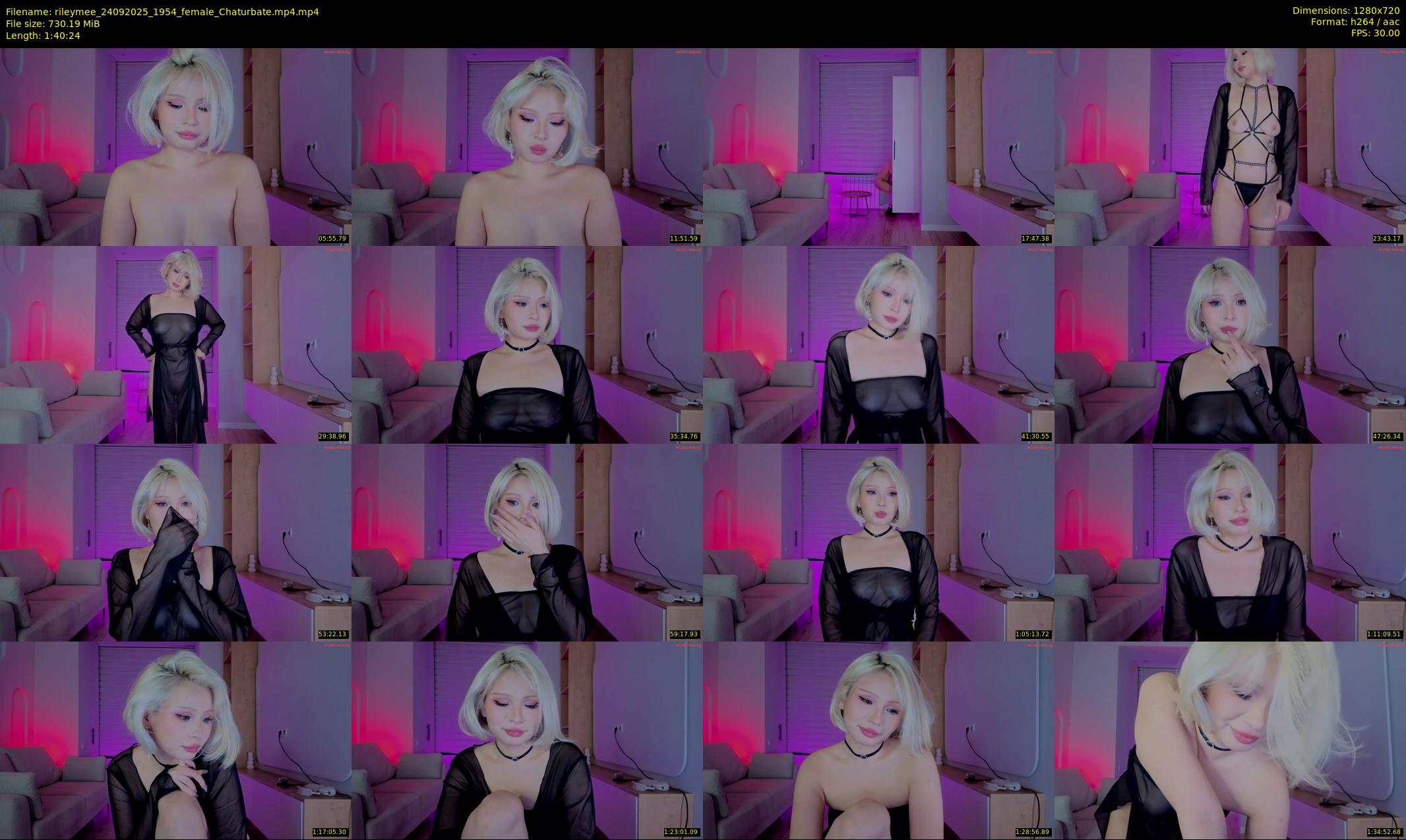 rileymee — 101 minute Chaturbate female cam show recording, 720p, Sep 24, 2025