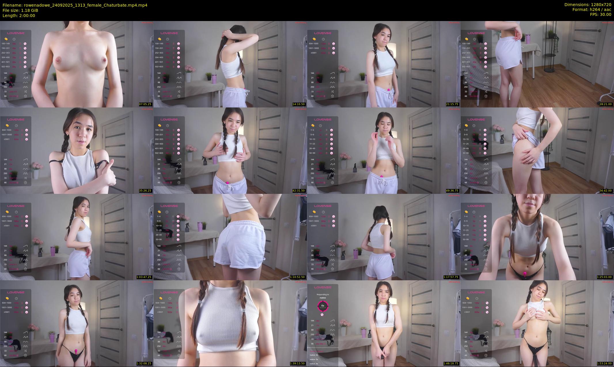 rowenadowe — 120 minute Chaturbate female cam show recording, 720p, Sep 24, 2025