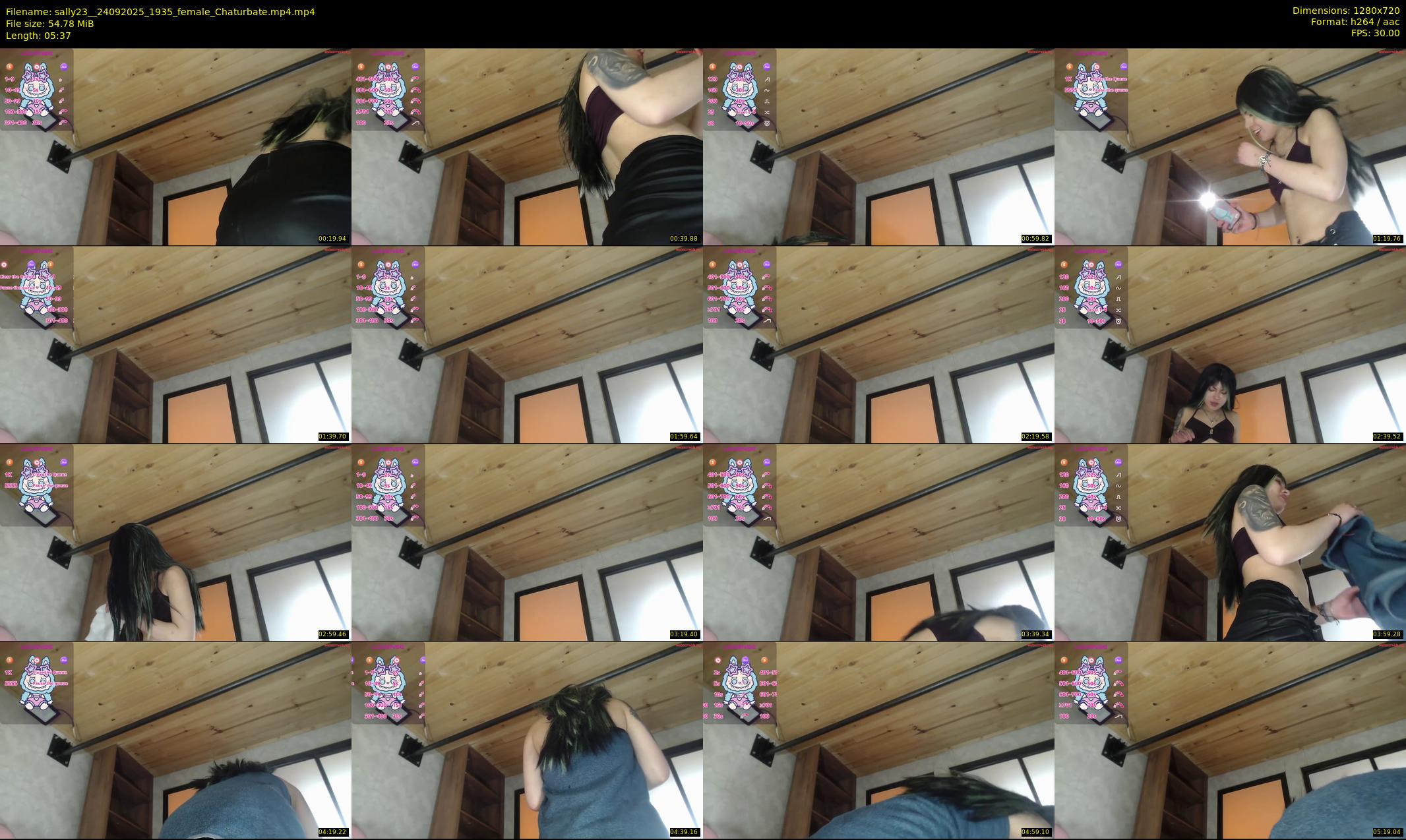 sally23_ — 6 minute Chaturbate female cam show recording, 720p, Sep 24, 2025