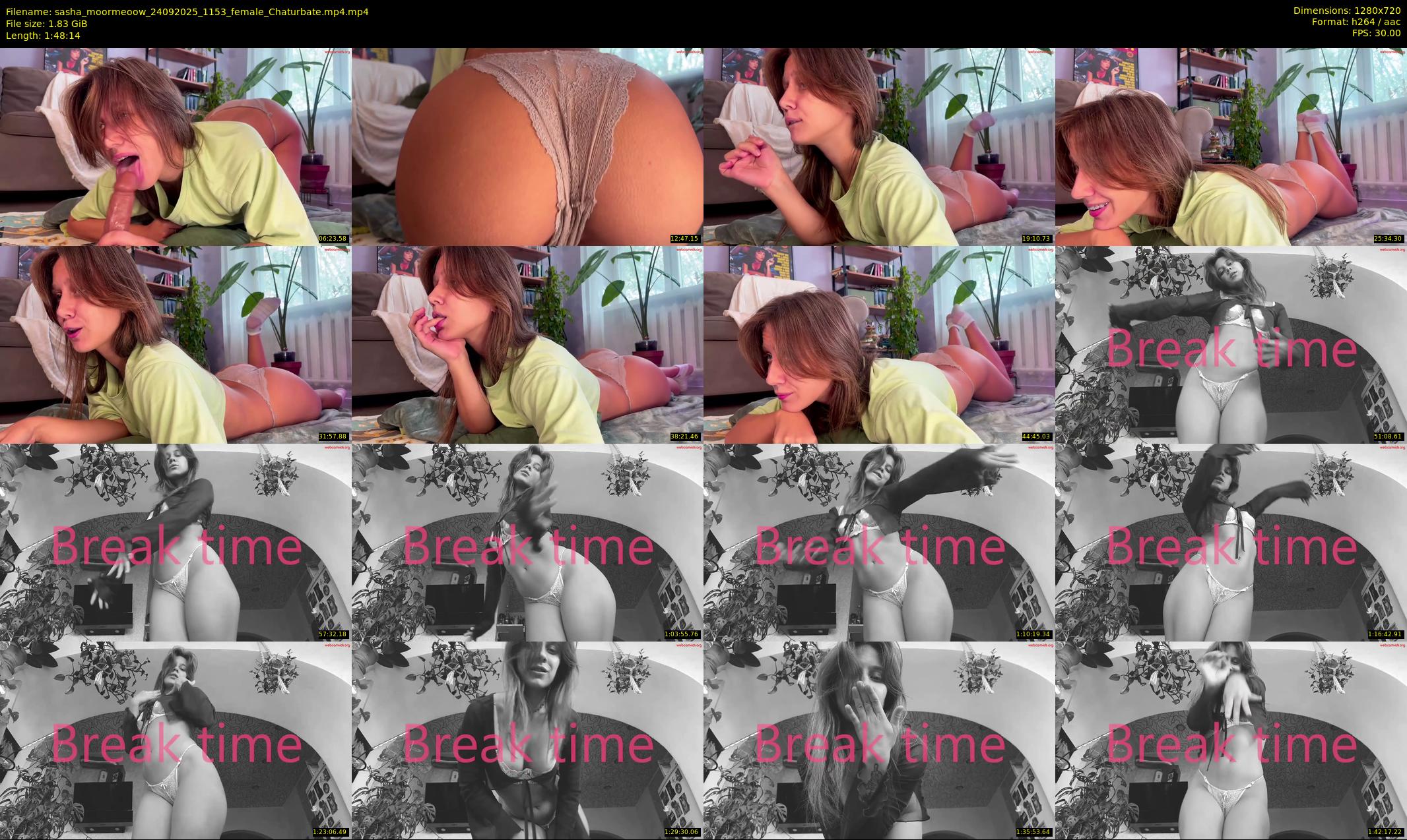 sasha_moormeoow — 109 minute Chaturbate female cam show recording, 720p, Sep 24, 2025