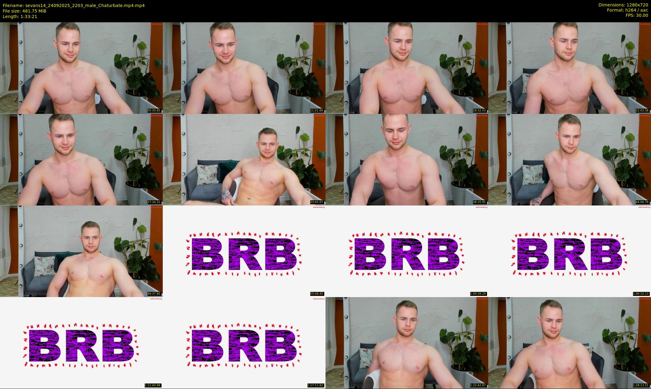 sevans14 — 94 minute Chaturbate male cam show recording, 720p, Sep 24, 2025
