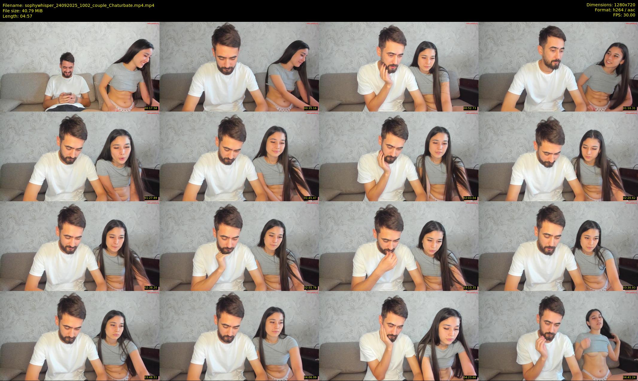 sophywhisper — 5 minute Chaturbate couple cam show recording, 720p, Sep 24, 2025