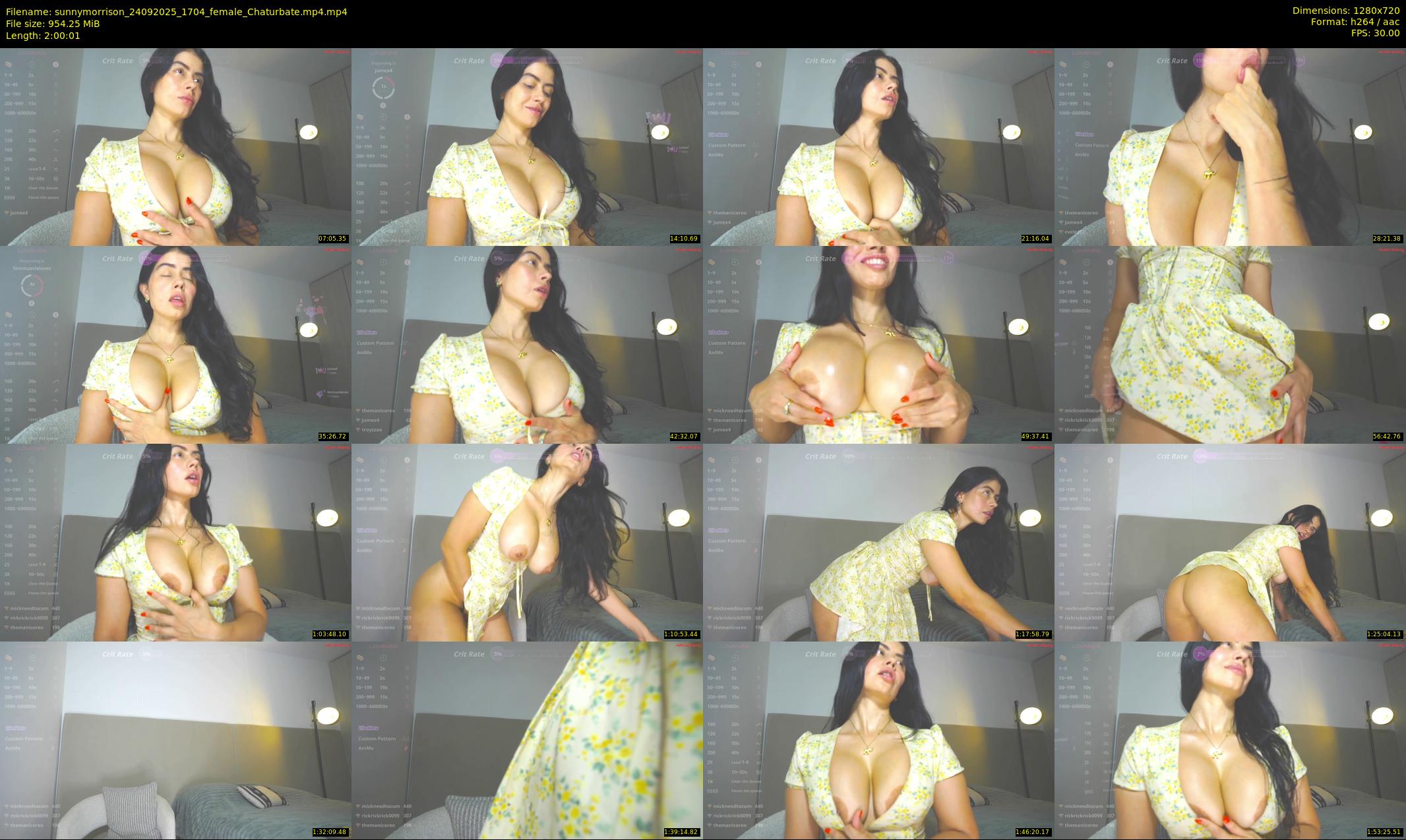 sunnymorrison — 121 minute Chaturbate female cam show recording, 720p, Sep 24, 2025