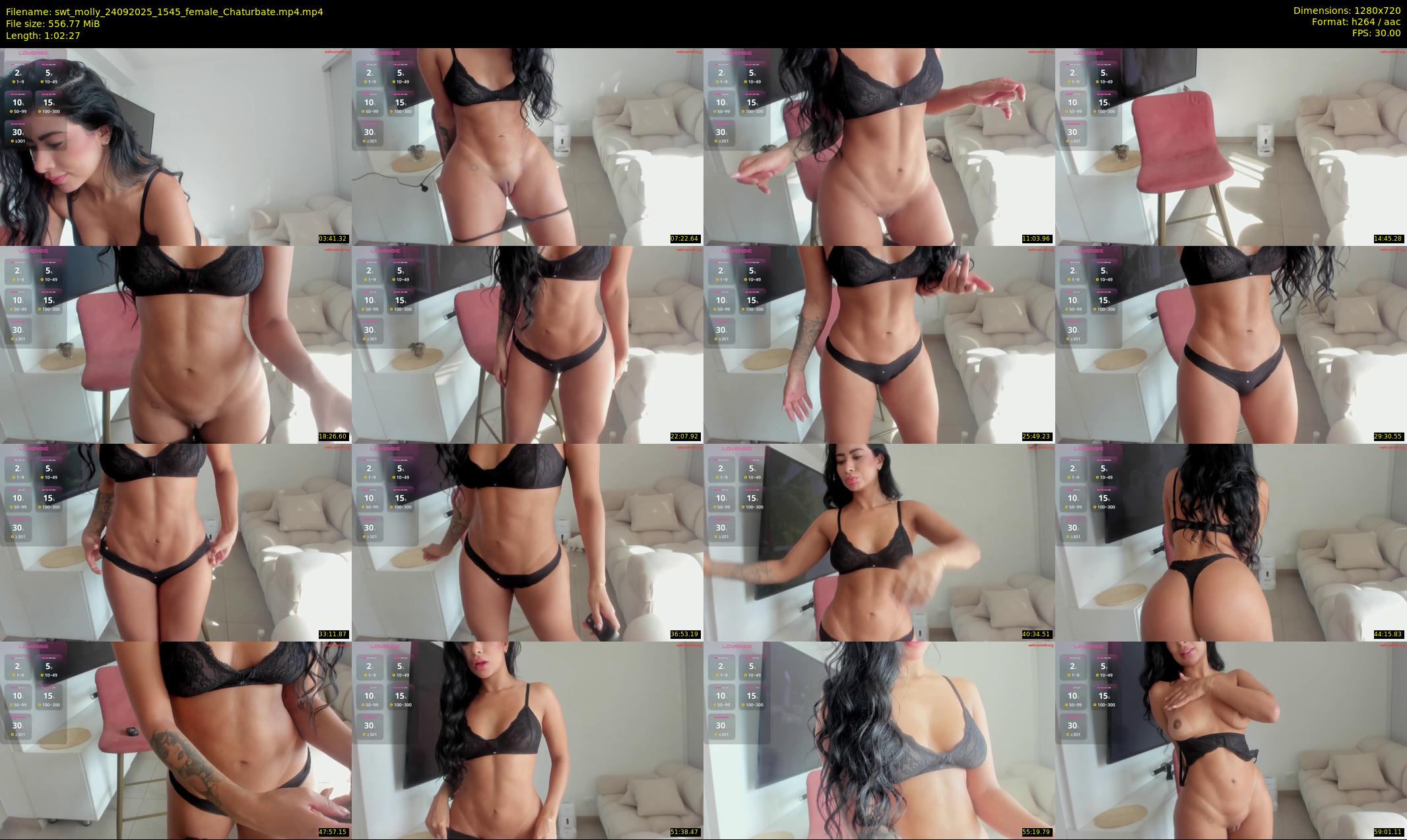 swt_molly — 63 minute Chaturbate female cam show recording, 720p, Sep 24, 2025