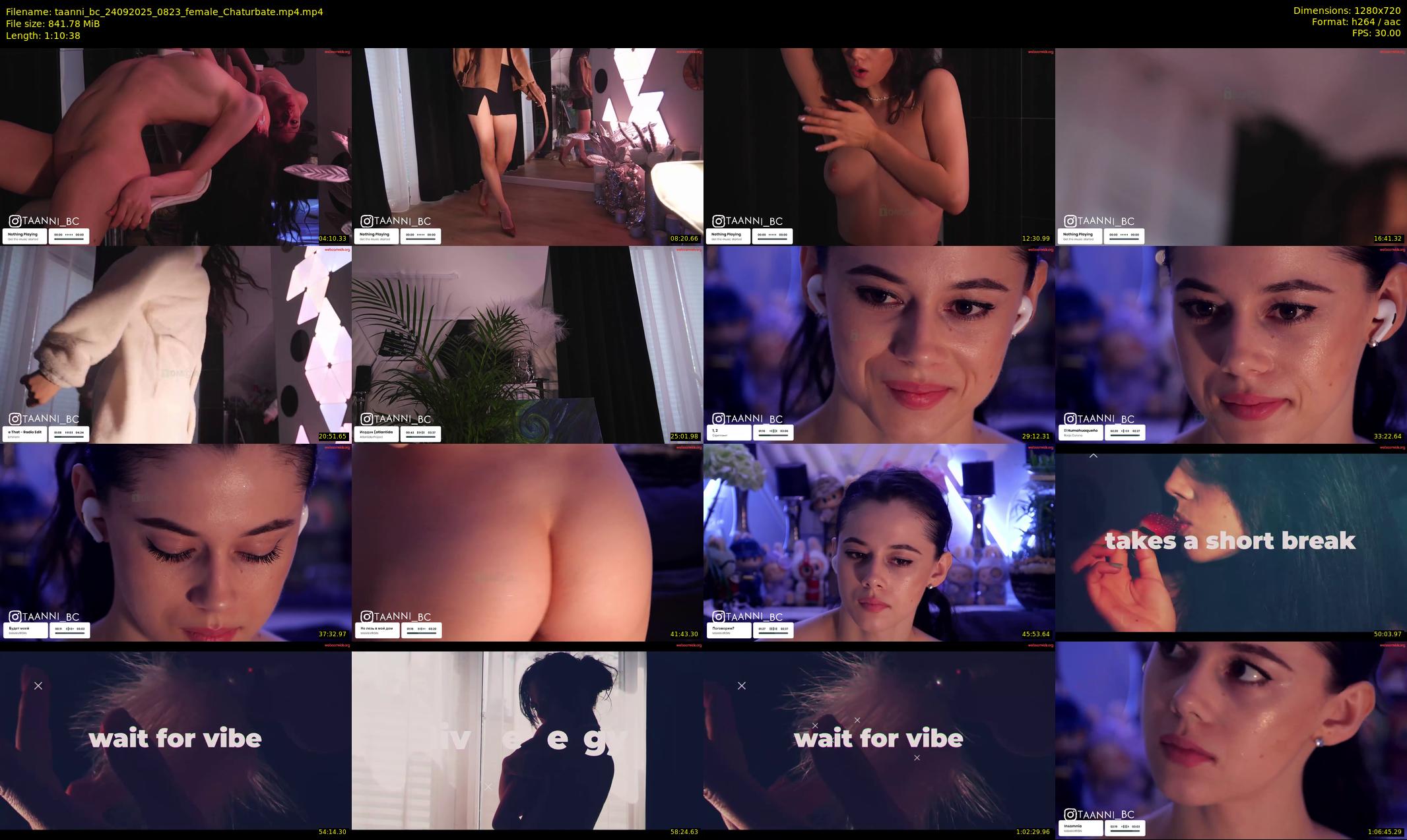 taanni_bc — 71 minute Chaturbate female cam show recording, 720p, Sep 24, 2025