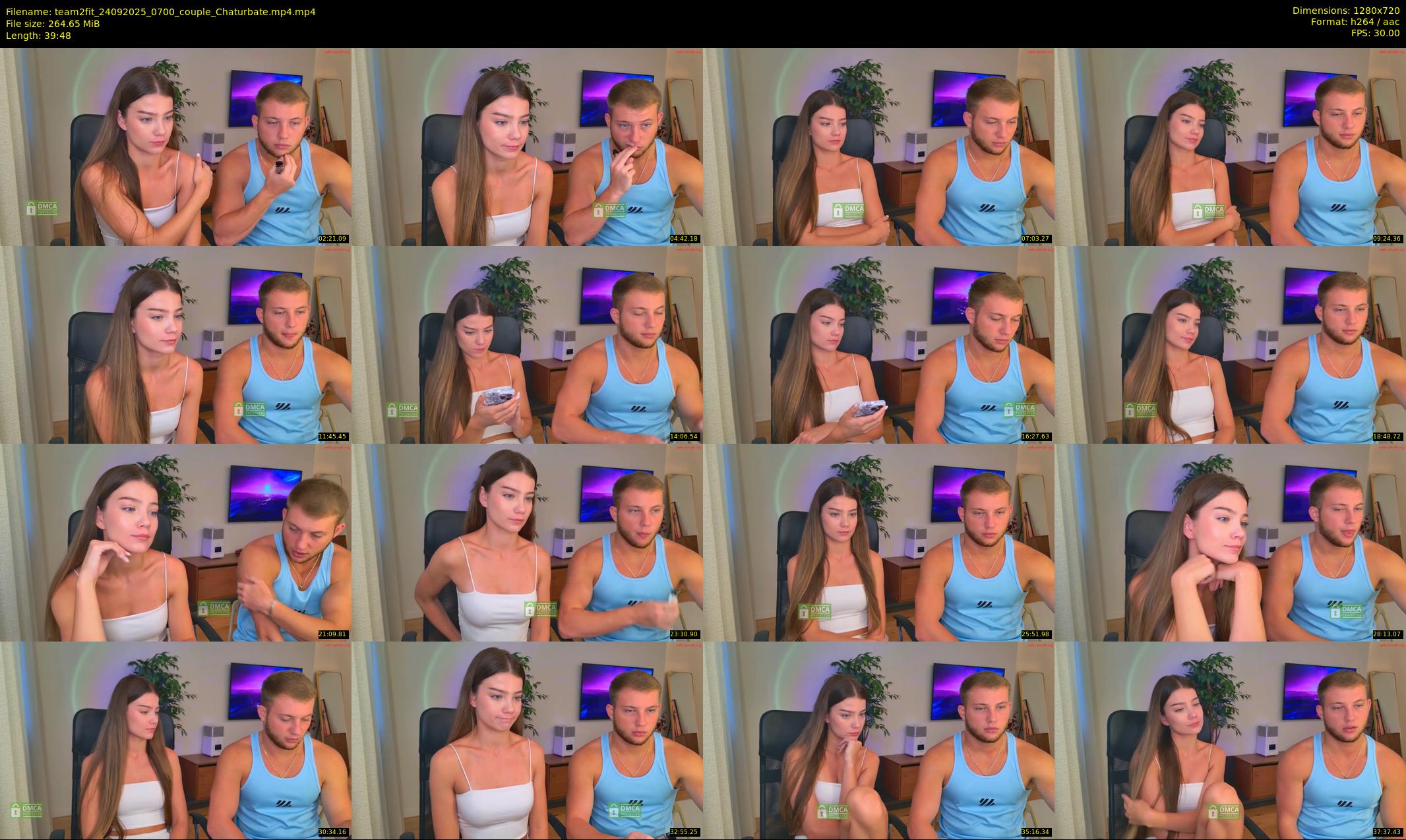 team2fit — 40 minute Chaturbate couple cam show recording, 720p, Sep 24, 2025
