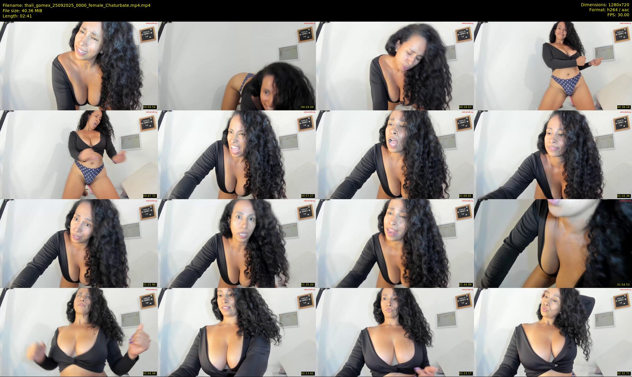 thali_gomex — 3 minute Chaturbate female cam show recording, 720p, Sep 25, 2025