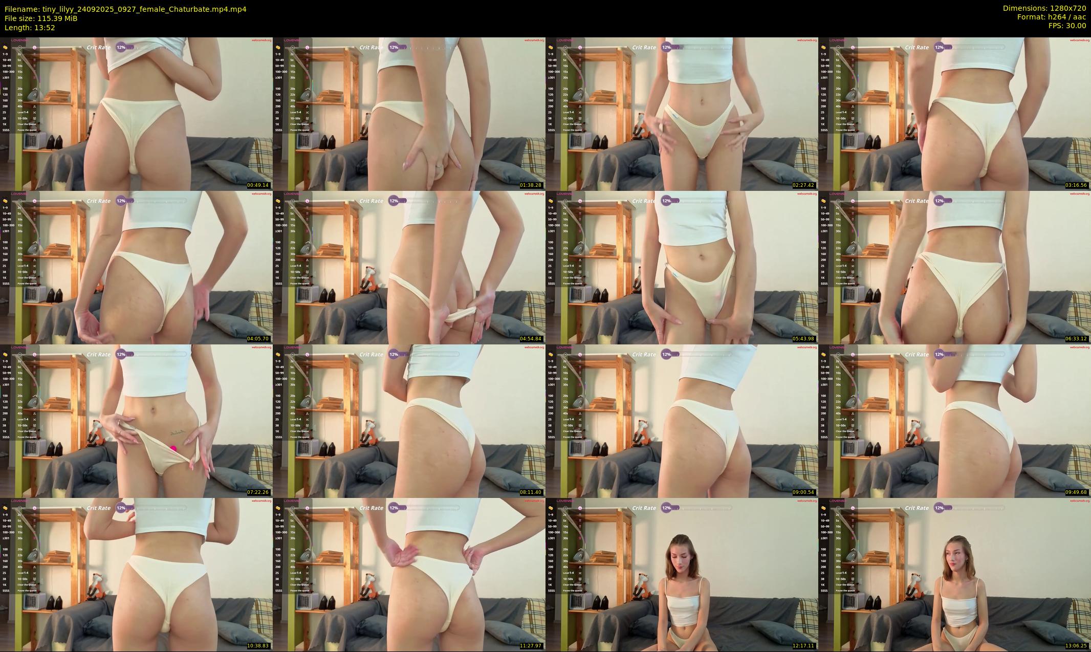 tiny_lilyy — 14 minute Chaturbate female cam show recording, 720p, Sep 24, 2025