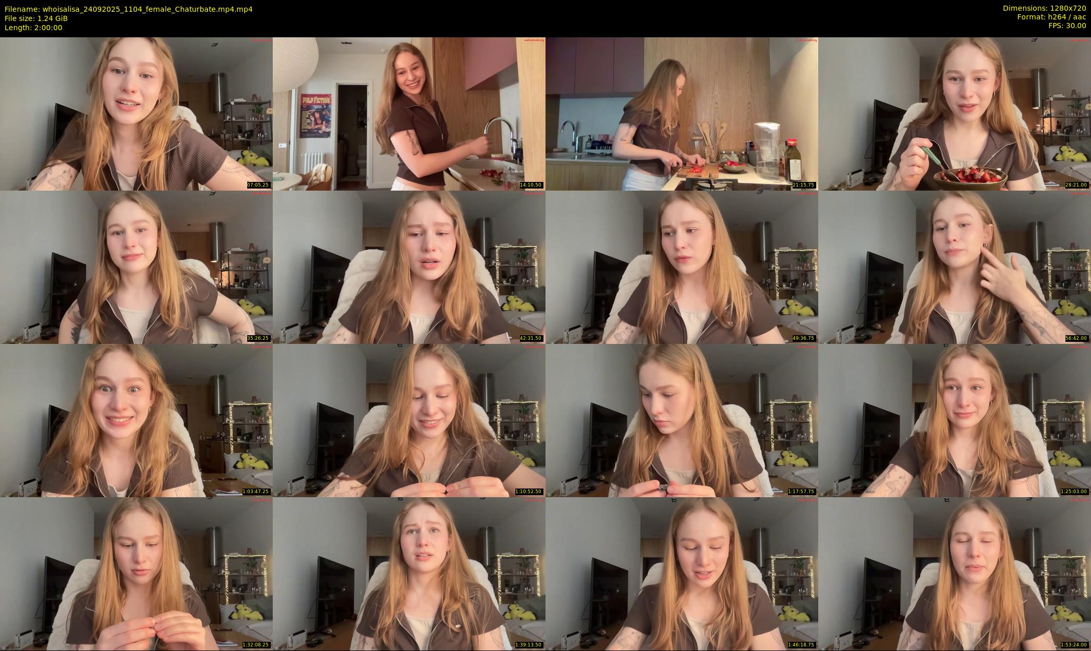 whoisalisa — 120 minute Chaturbate female cam show recording, 720p, Sep 24, 2025