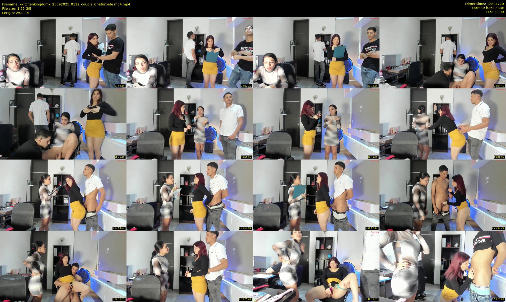 xkitchenkingdomx — 121 minute Chaturbate couple cam show recording, 720p, Sep 25, 2025