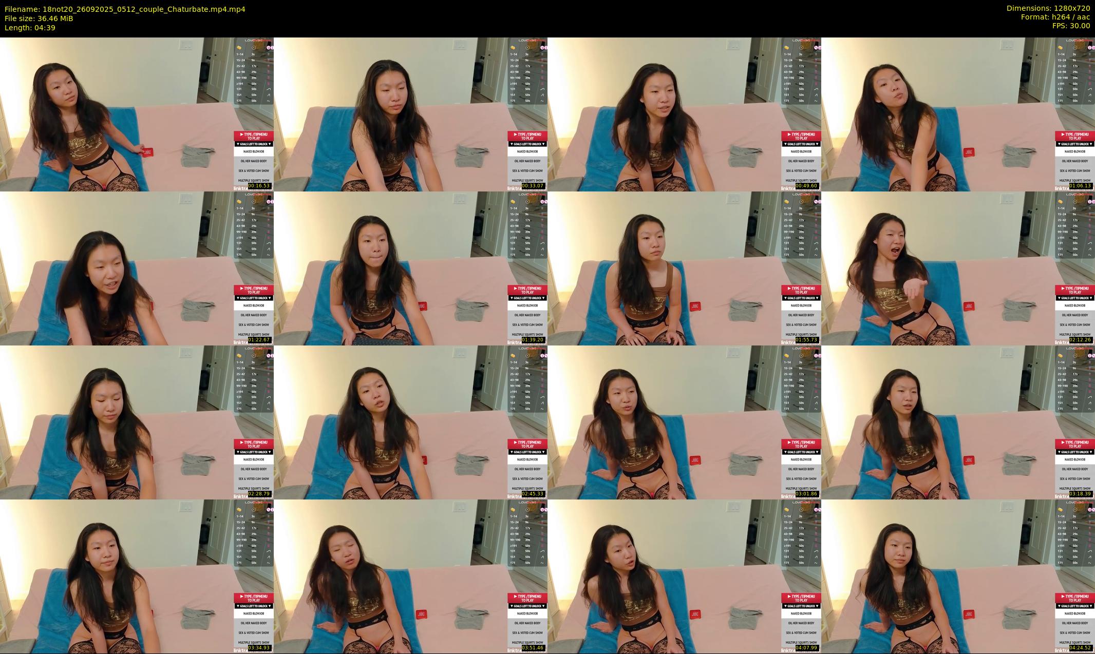 18not20 — 5 minute Chaturbate couple cam show recording, 720p, Sep 26, 2025