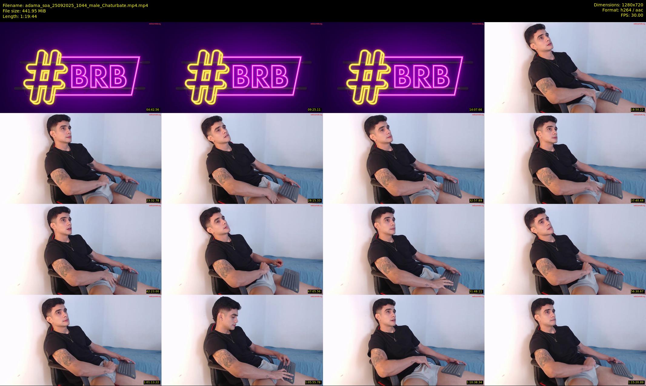 adama_soa — 80 minute Chaturbate male cam show recording, 720p, Sep 25, 2025