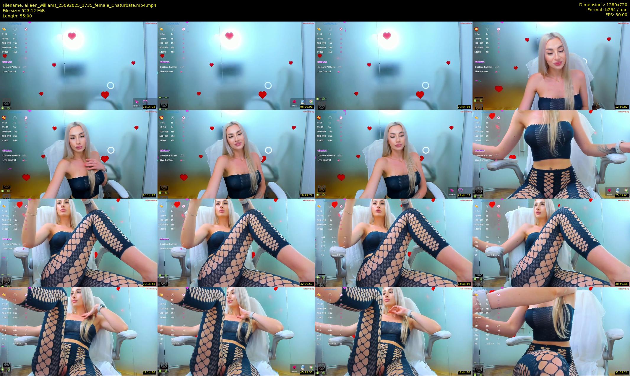 aileen_williams — 55 minute Chaturbate female cam show recording, 720p, Sep 25, 2025