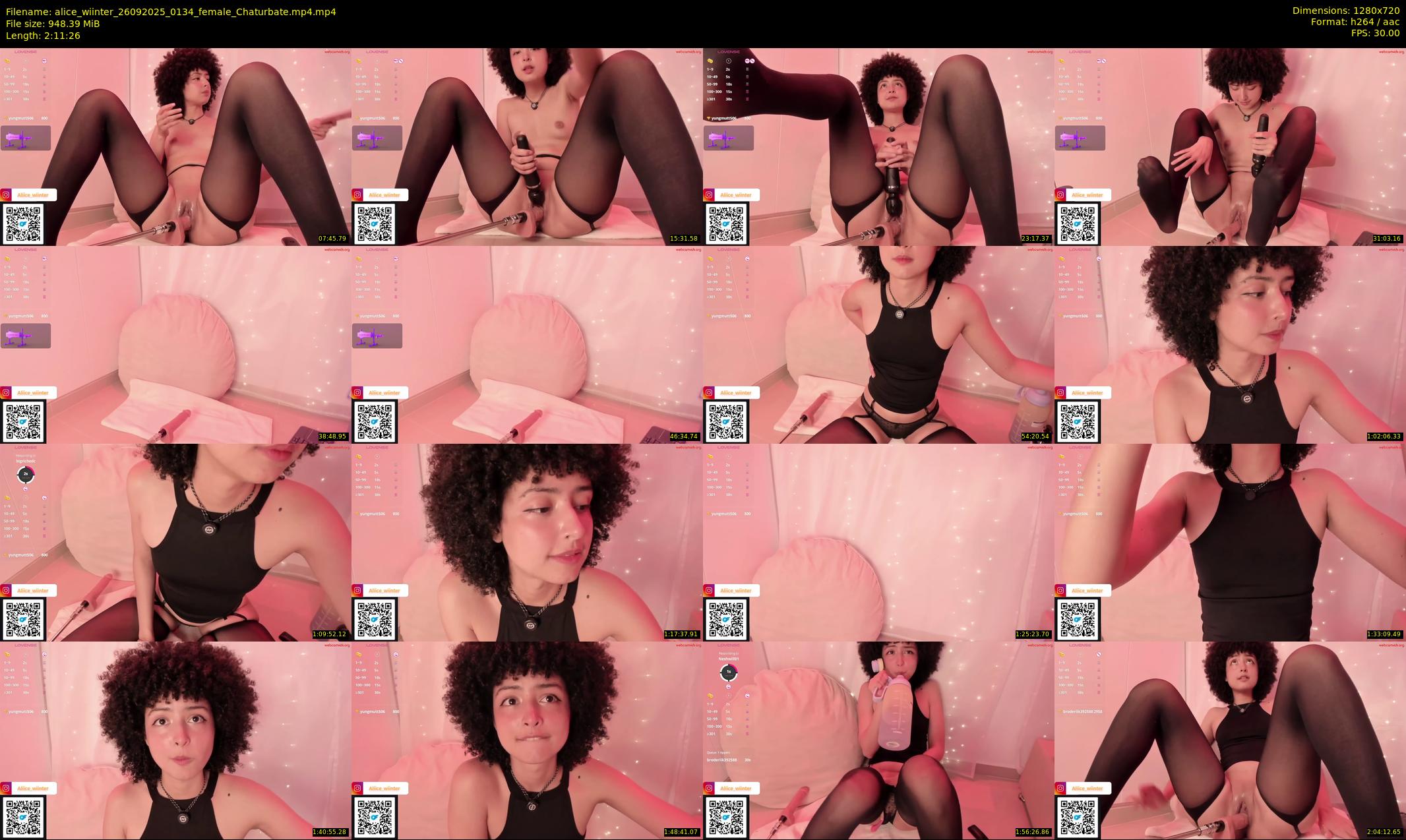 alice_wiinter — 132 minute Chaturbate female cam show recording, 720p, Sep 26, 2025