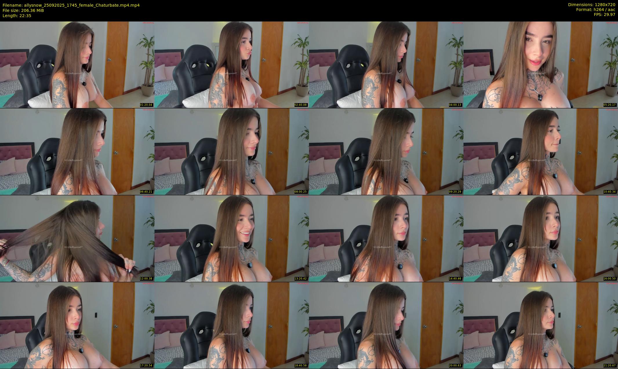 allysnow — 23 minute Chaturbate female cam show recording, 720p, Sep 25, 2025