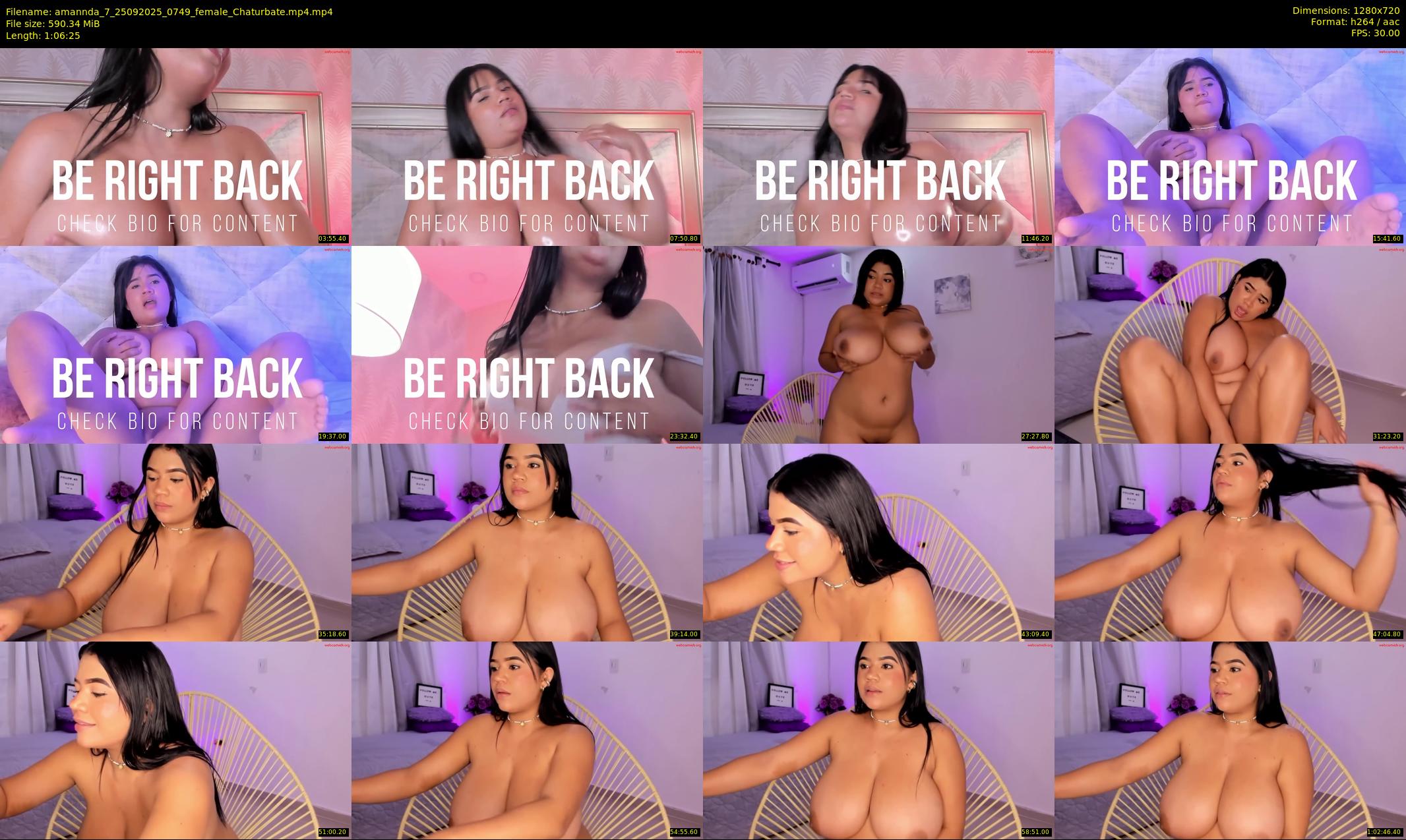 amannda_7 — 67 minute Chaturbate female cam show recording, 720p, Sep 25, 2025