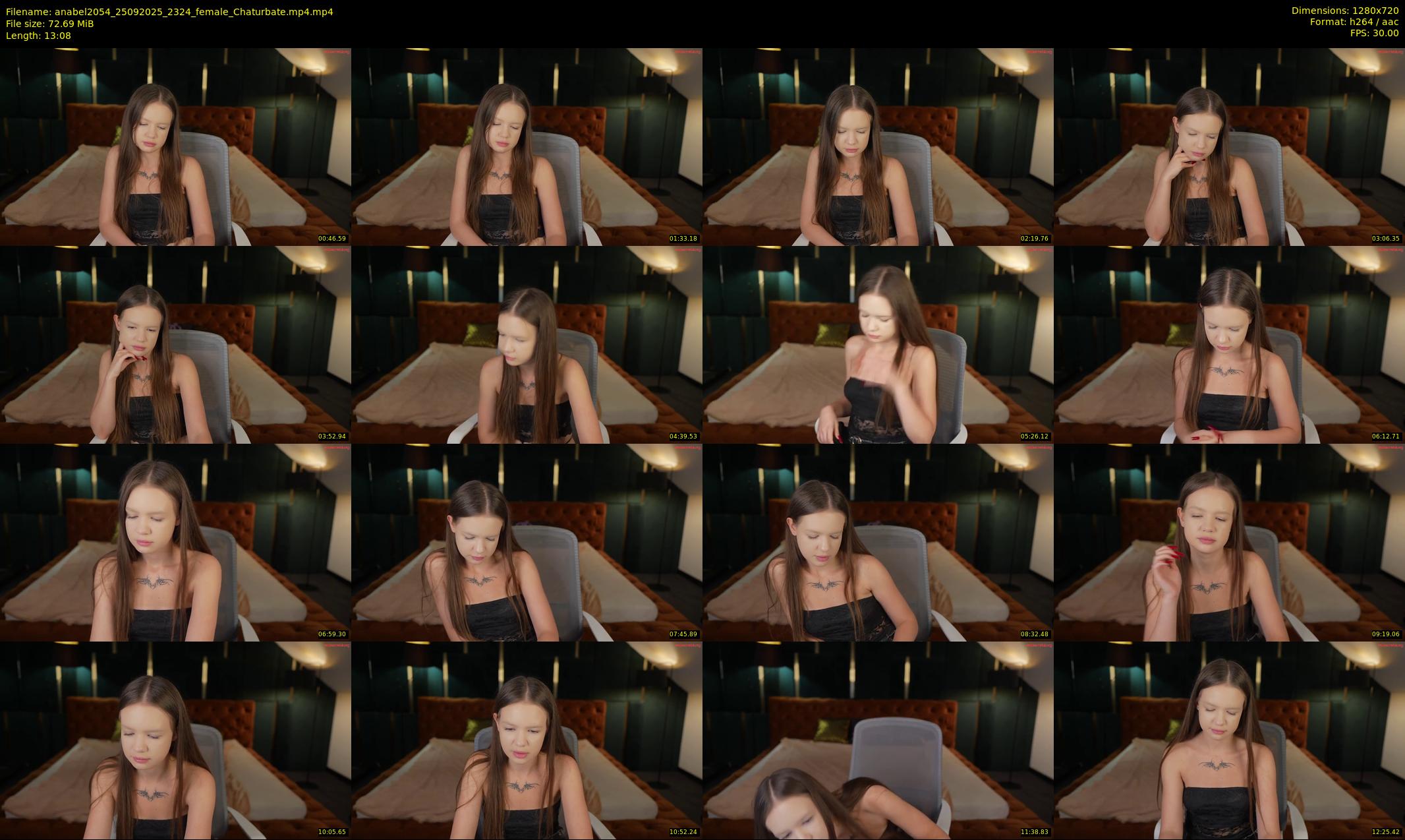 anabel2054 — 14 minute Chaturbate female cam show recording, 720p, Sep 25, 2025